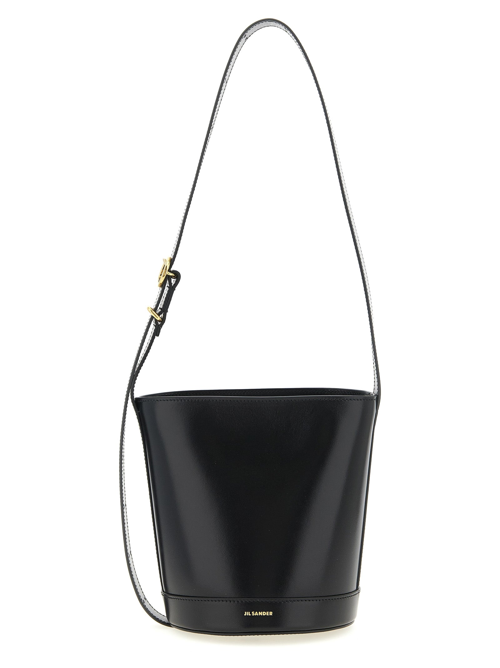 Cannolo bucket bag Black Calfskin Leather (bos Taurus) Shoulder