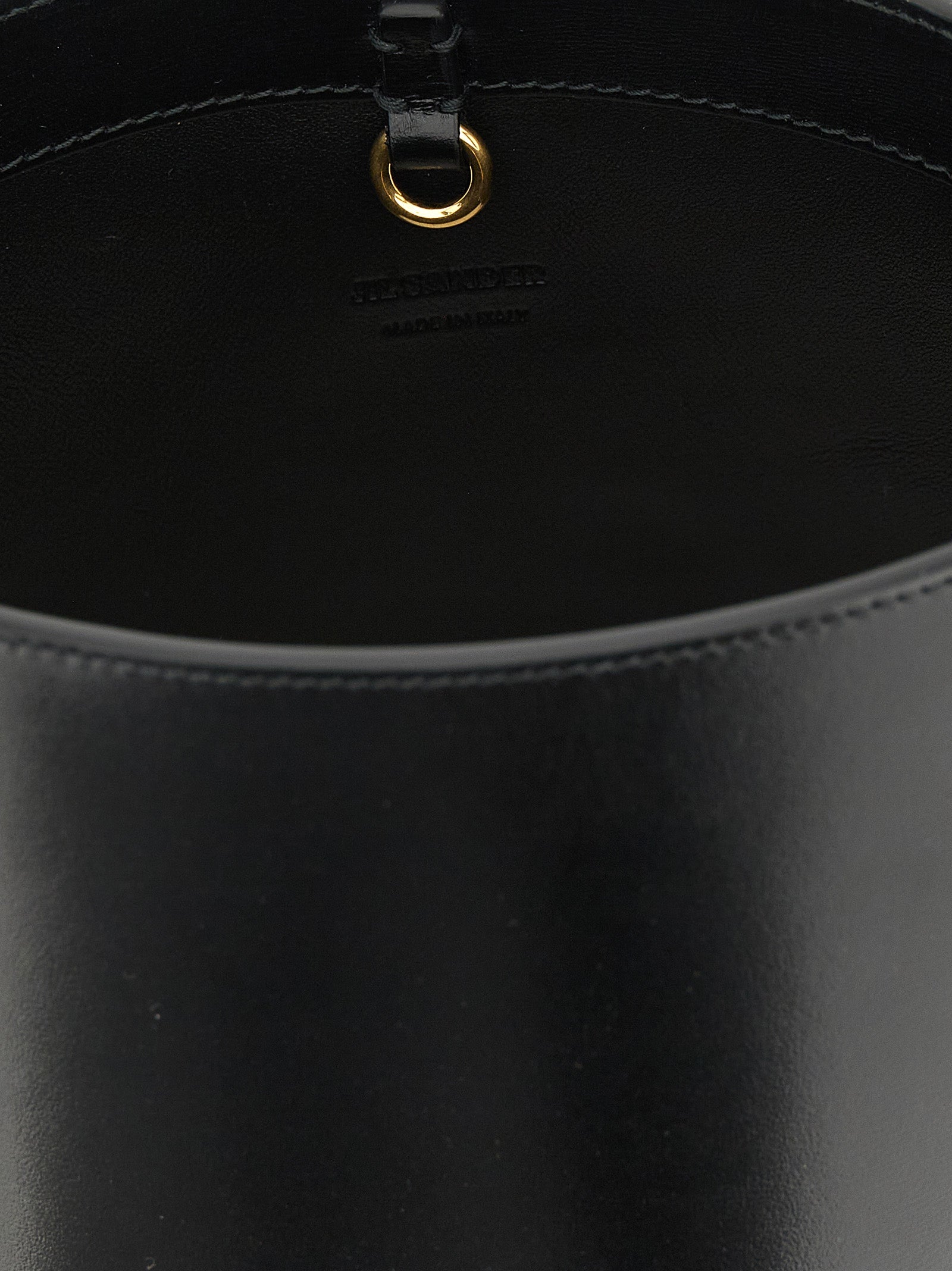 Cannolo bucket bag Black Calfskin Leather (bos Taurus) Shoulder
