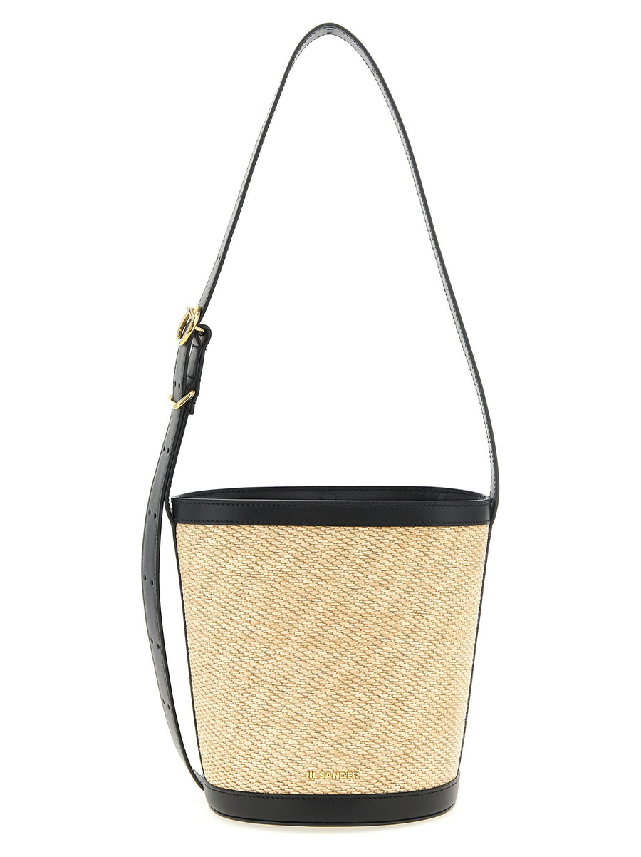 Jil Sander Cannolo Shoulder Bag — beige