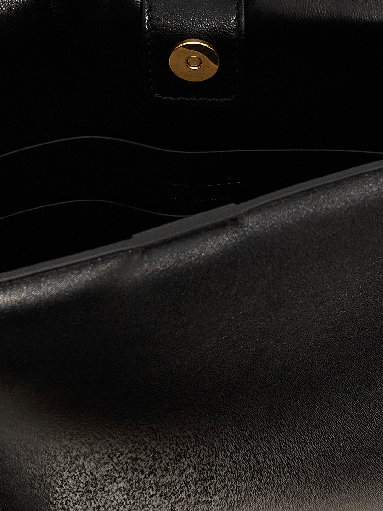 Leather shoulder strap Black Calfskin (bos Taurus) Crossbody Bags