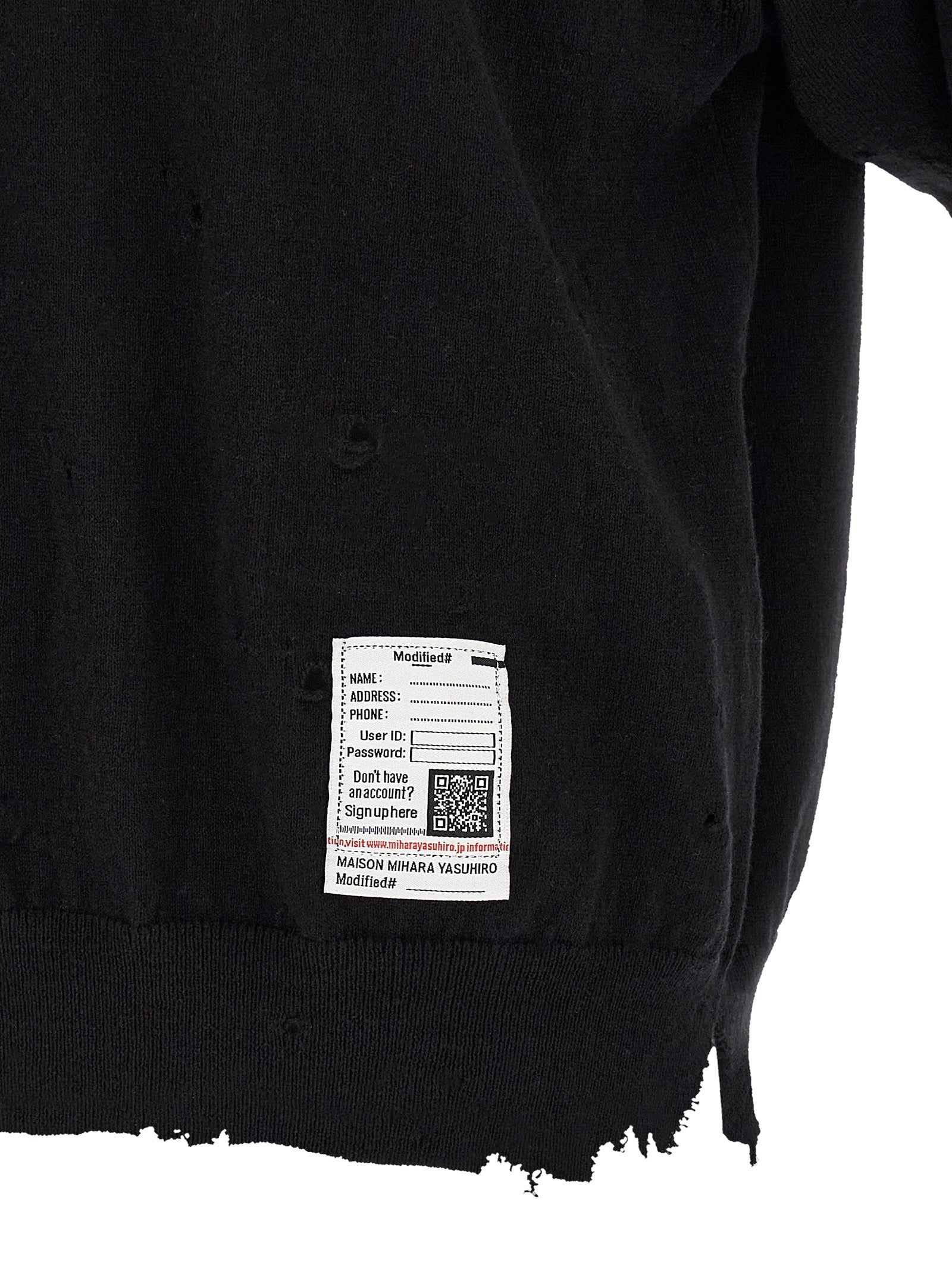 Embroidery polo shirt Black Cotton