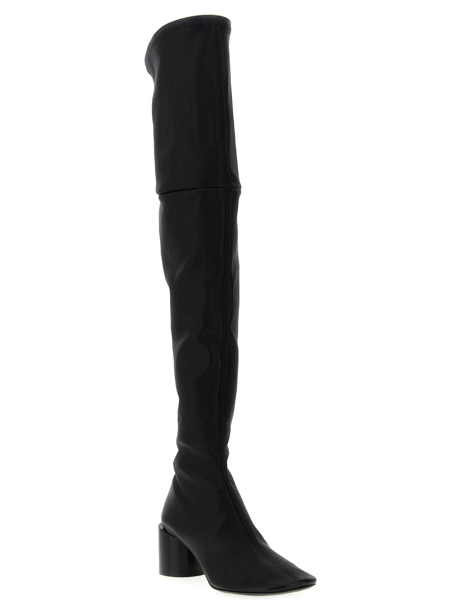 Nappa boots Black Leather (ovis Aries Aries) Boots, Ankle