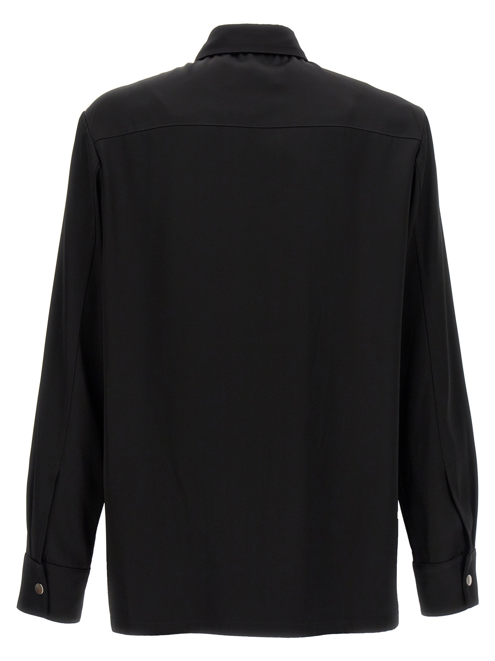121 shirt Black Viscose Shirt, Blouse