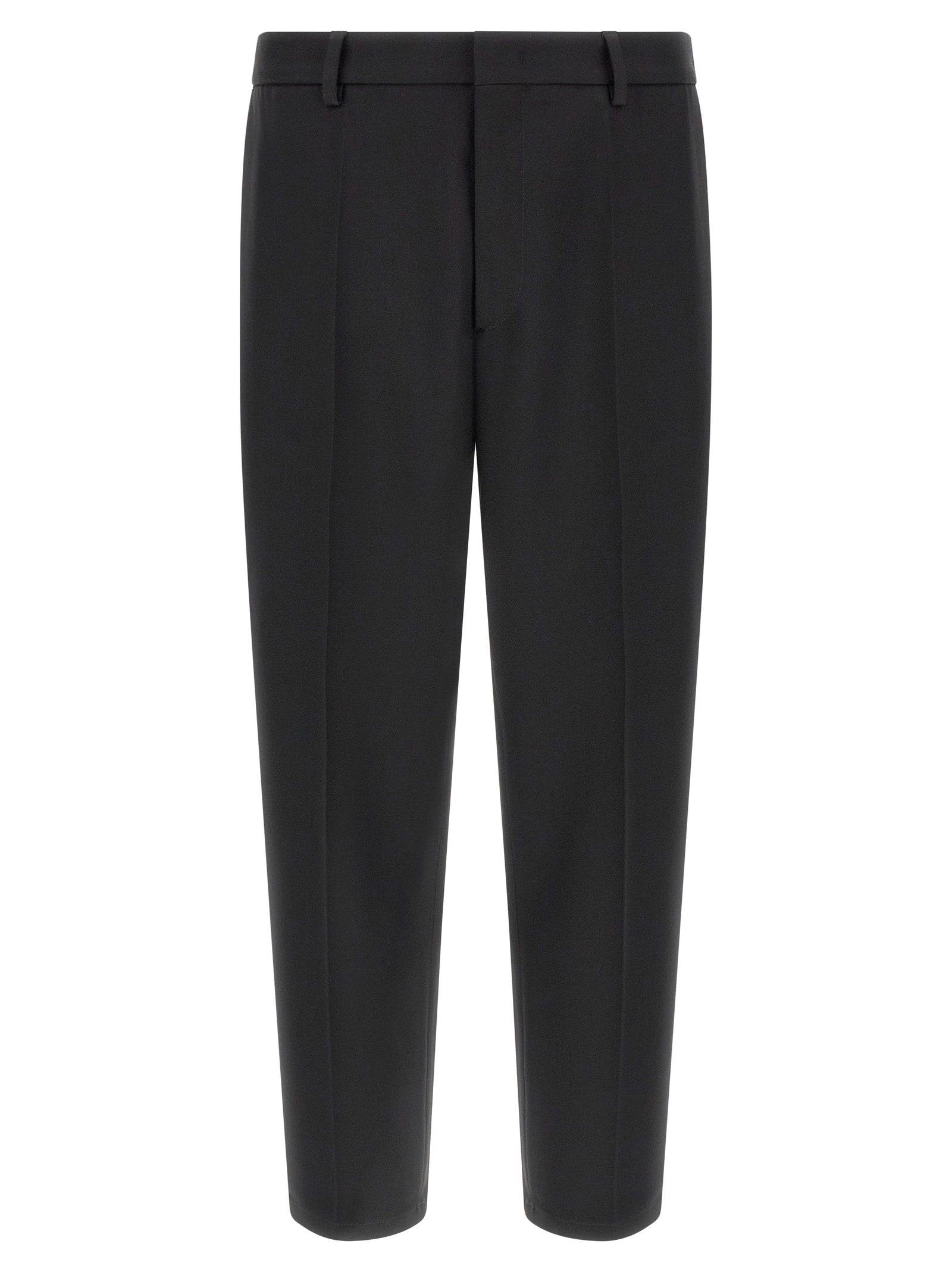 Technical gabardine trousers Black Polyester Pant