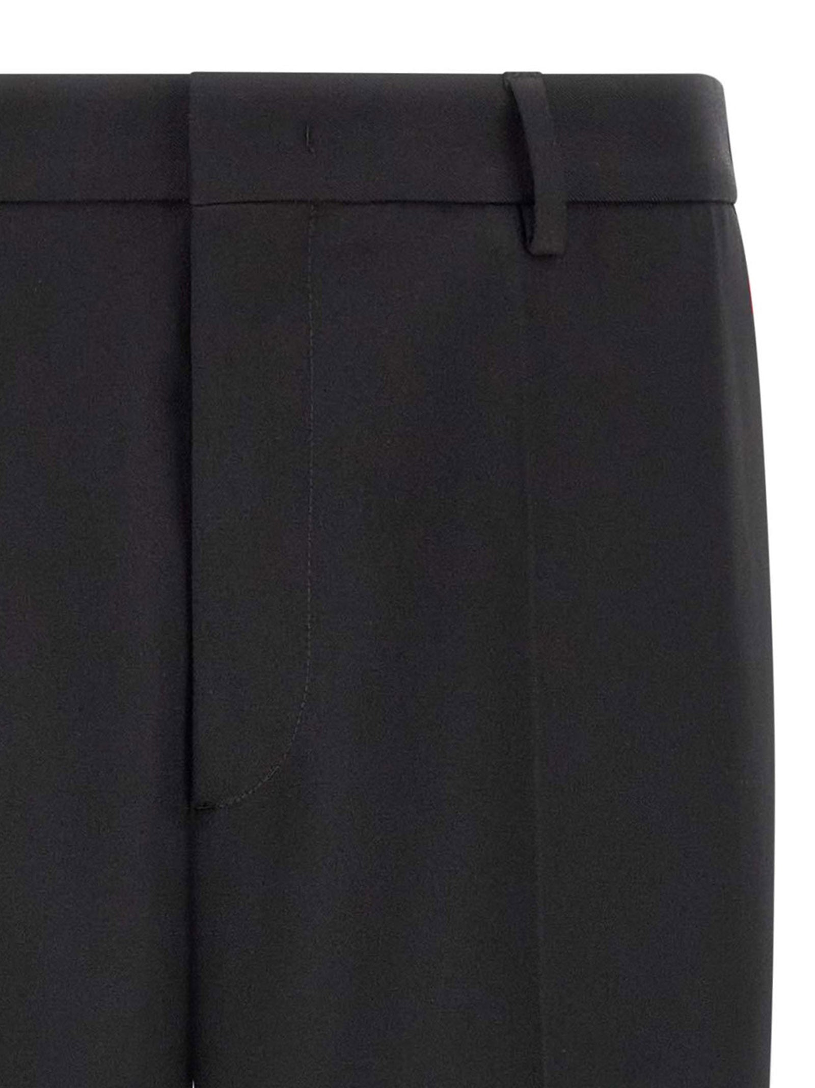 Technical gabardine trousers Black Polyester Pant