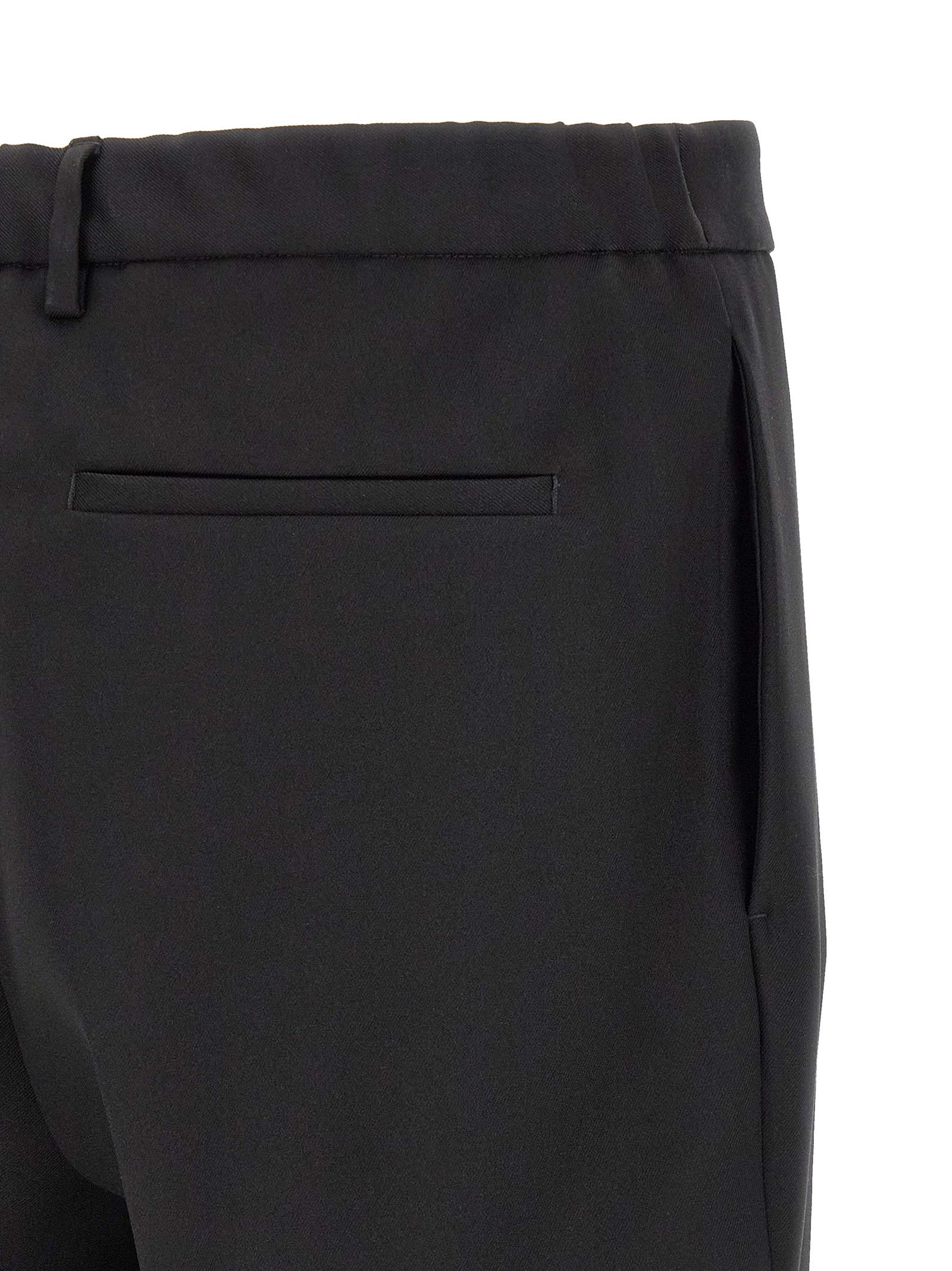 Technical gabardine trousers Black Polyester Pant