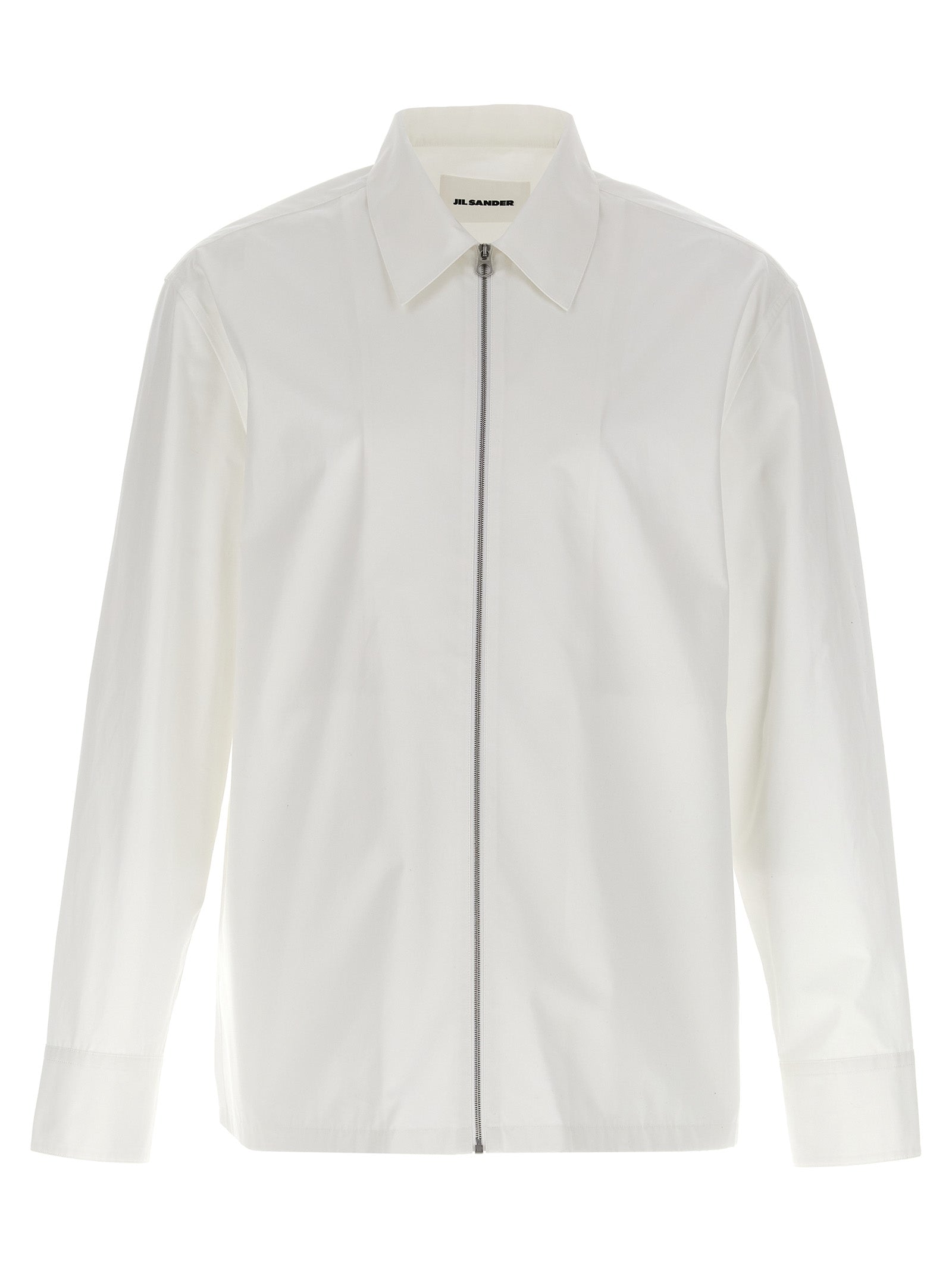 Zip shirt White Cotton Shirt, Blouse