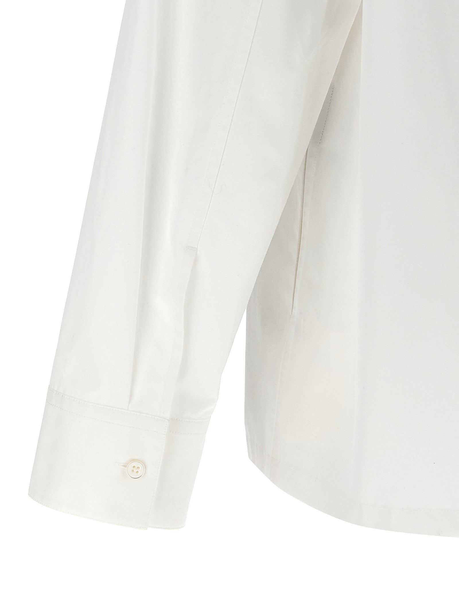 Zip shirt White Cotton Shirt, Blouse