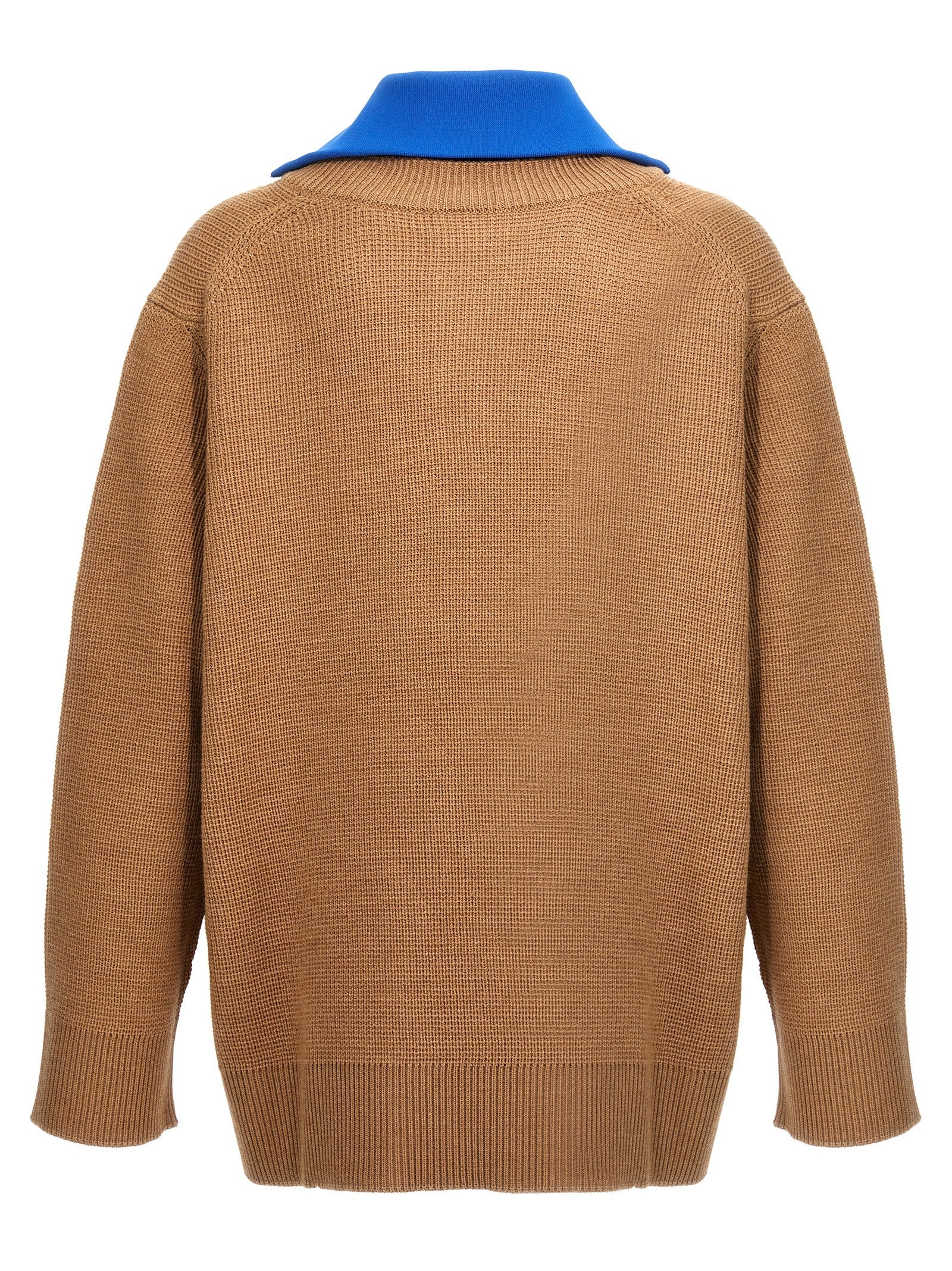 Half zip sweater Multicolor Wool Cotton Polyamide Sweater, Cardigans
