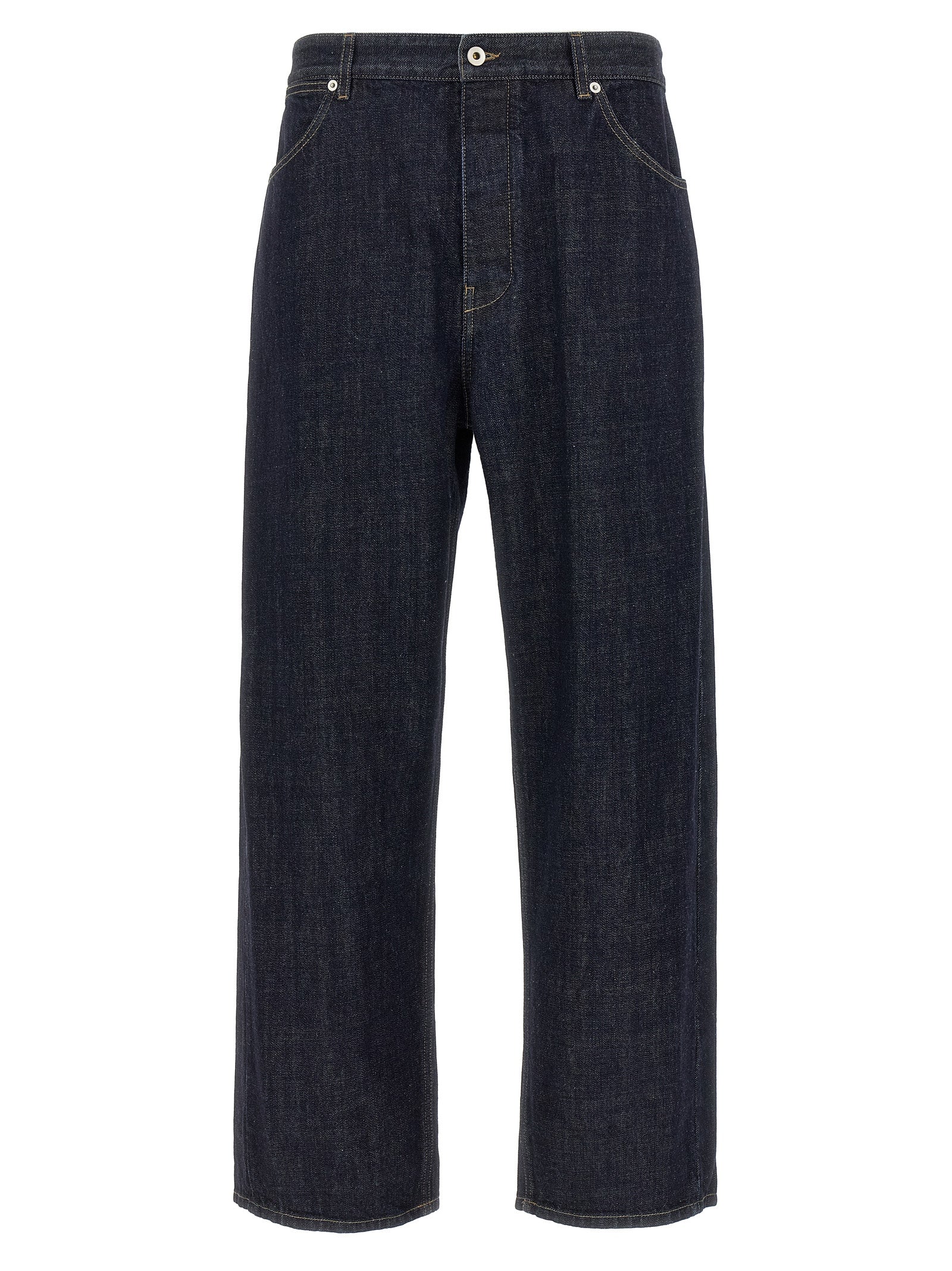 Jean cotton diagonal Blue