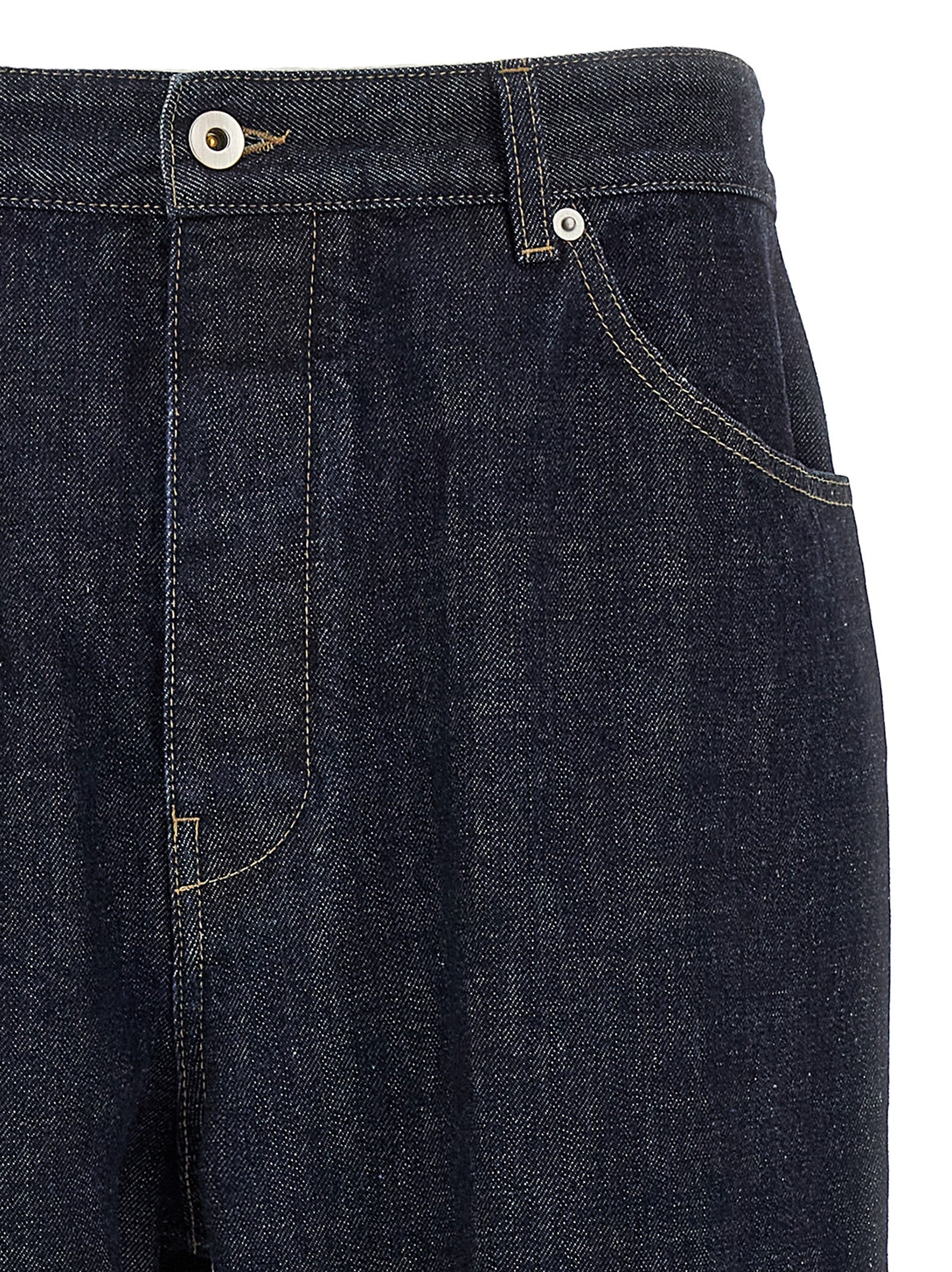 Jean cotton diagonal Blue