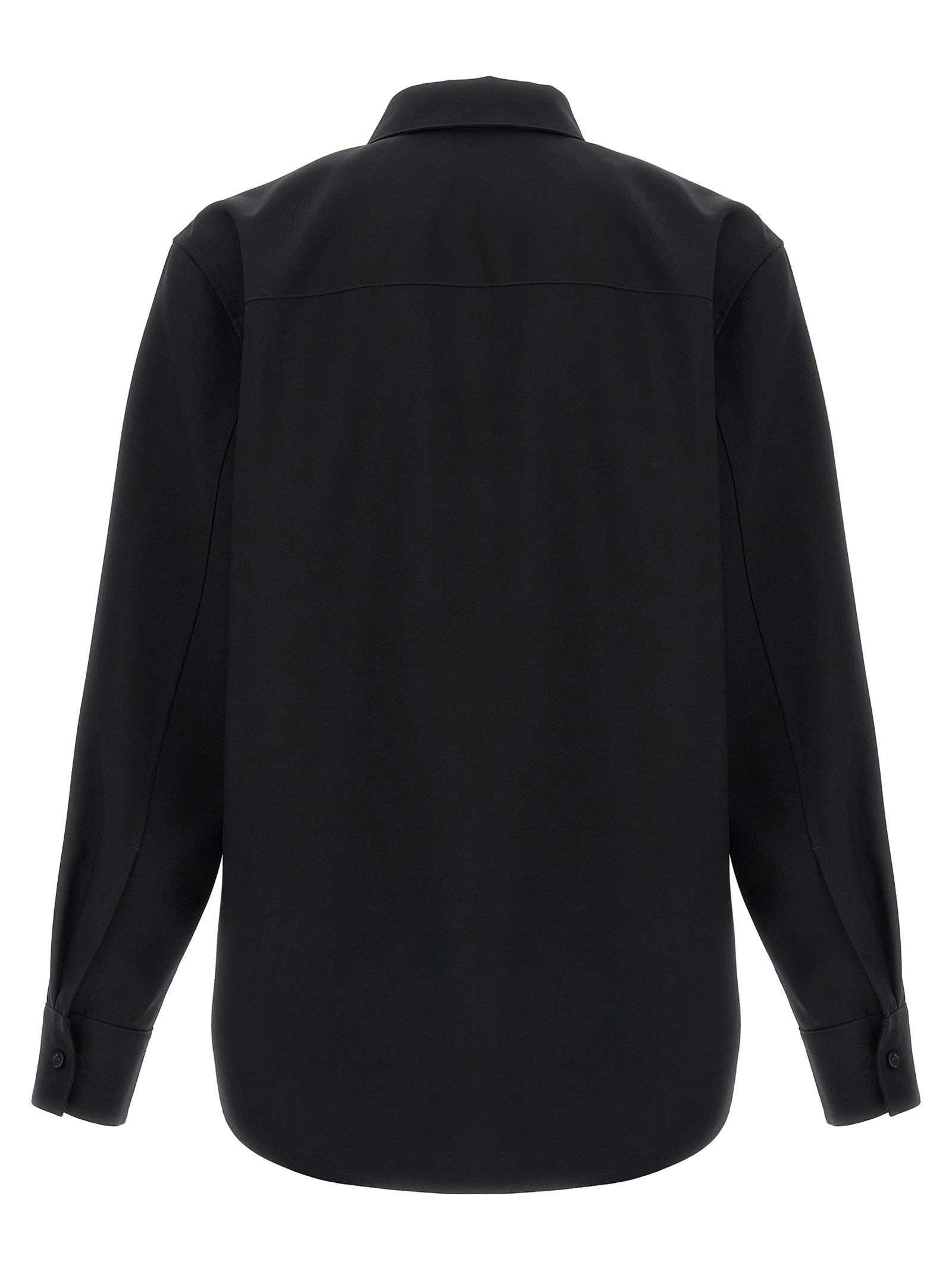 08 shirt Black Wool Shirt, Blouse