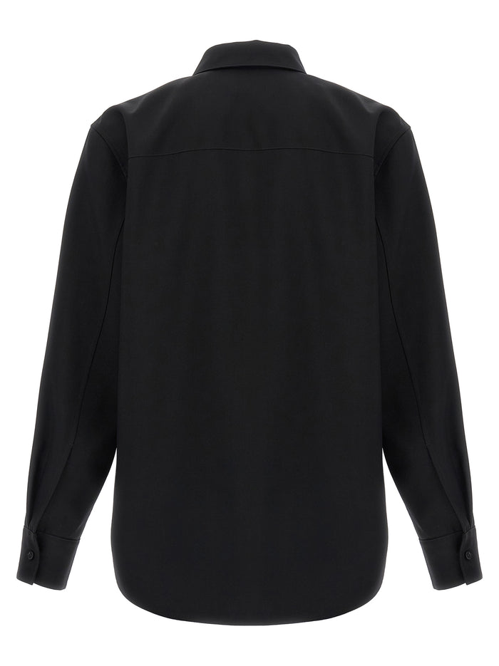 08 shirt Black Wool Shirt, Blouse