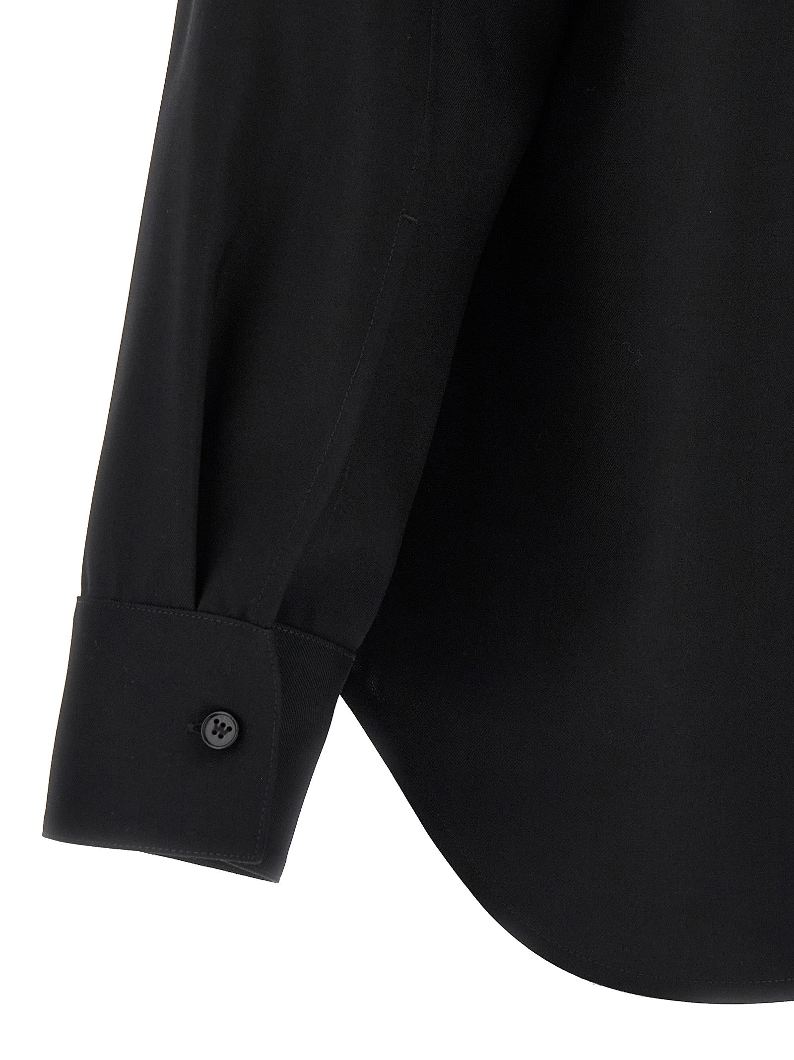 08 shirt Black Wool Shirt, Blouse