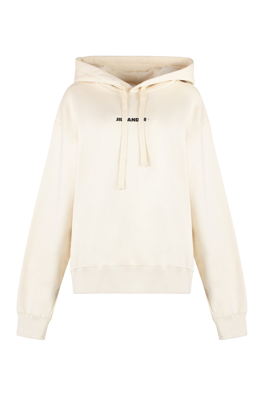 Ribbed Cotton Hoodie Cream Hoodies