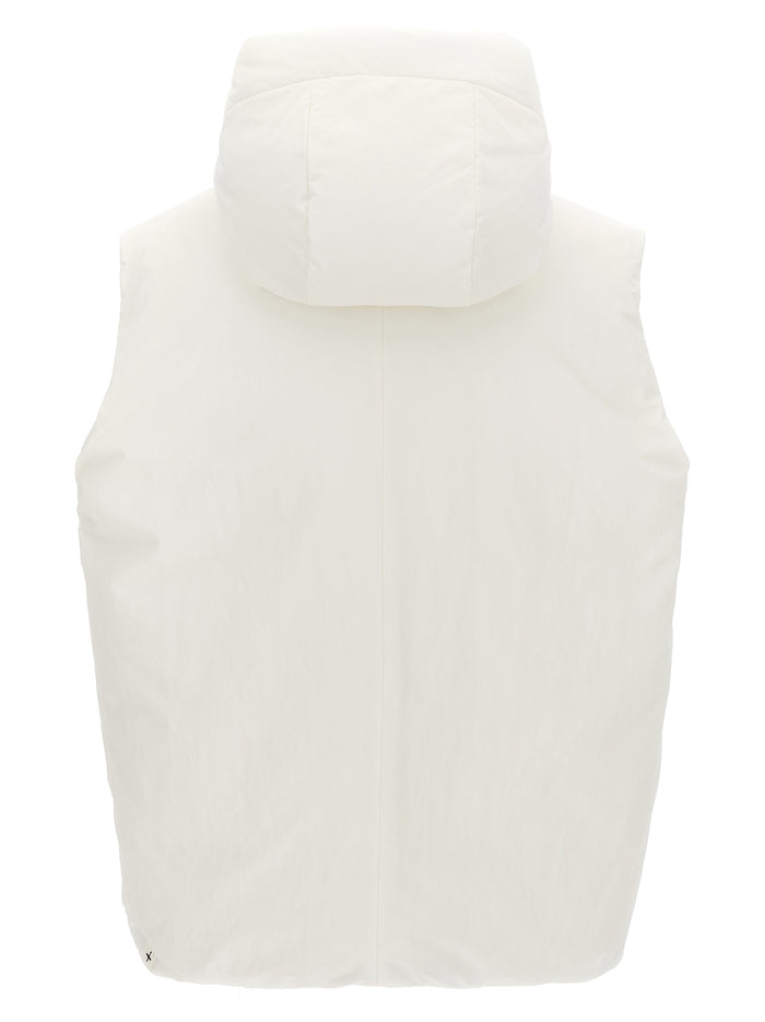 01 vest White Polyester Gilet