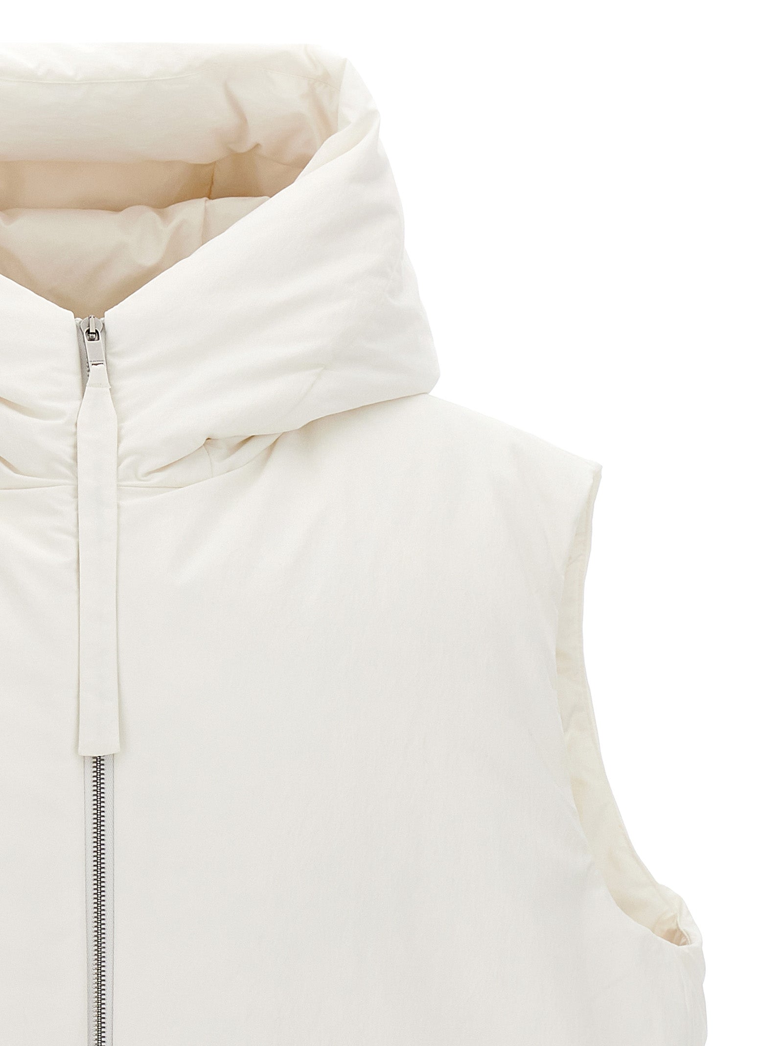 01 vest White Polyester Gilet