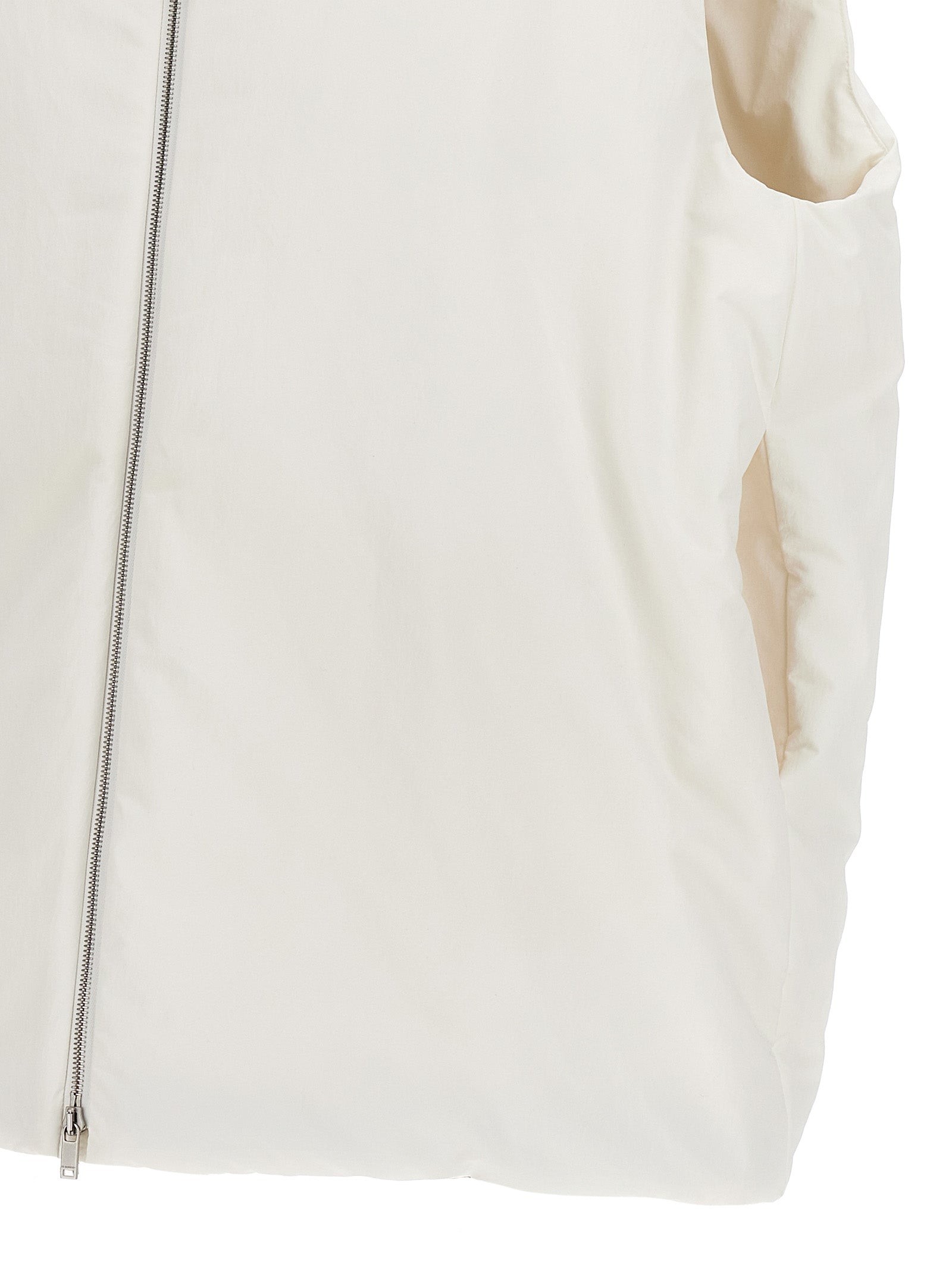 01 vest White Polyester Gilet