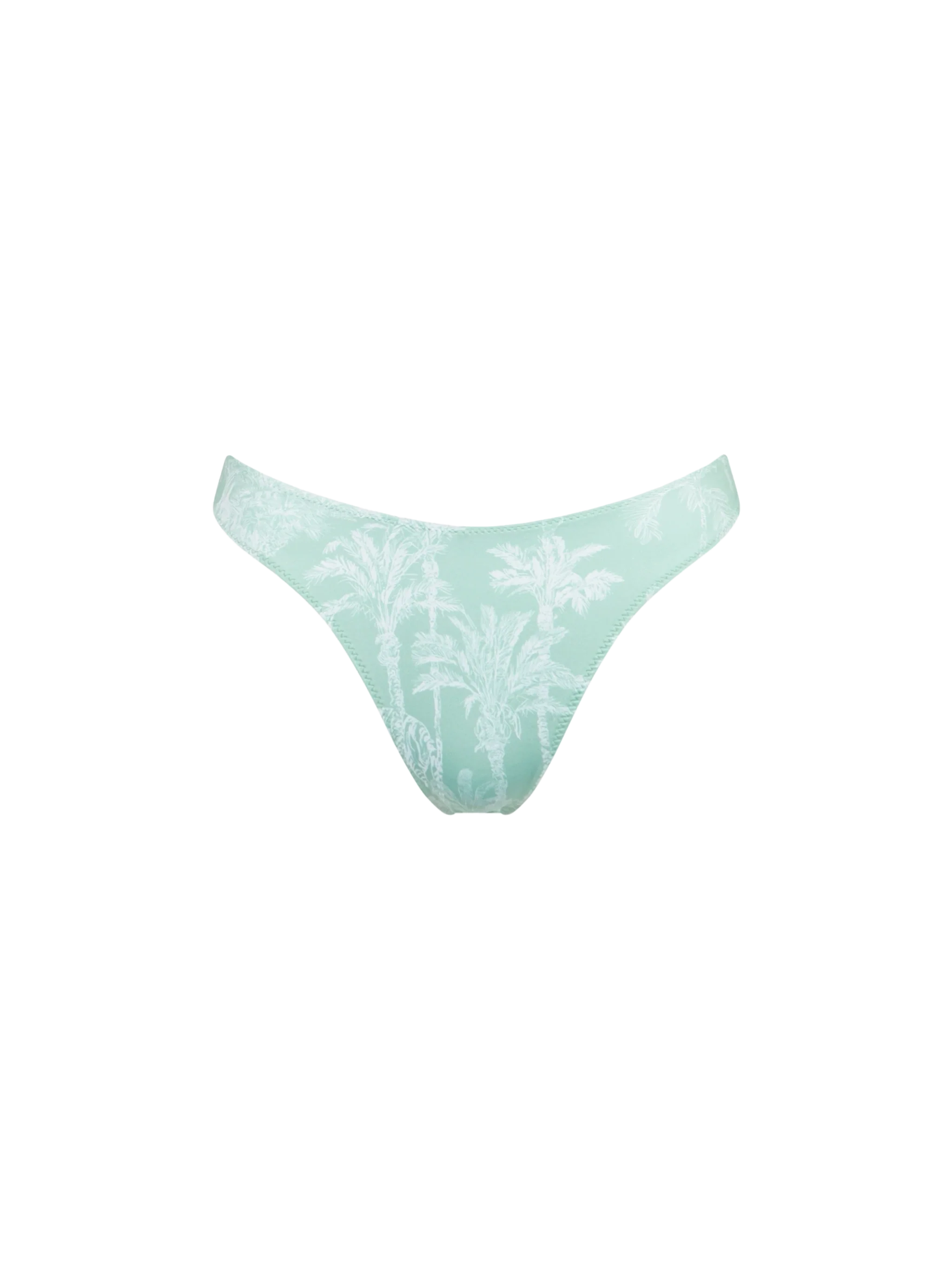Naomi Cheeky Swim Briefs With Jungle Print Green Bottom