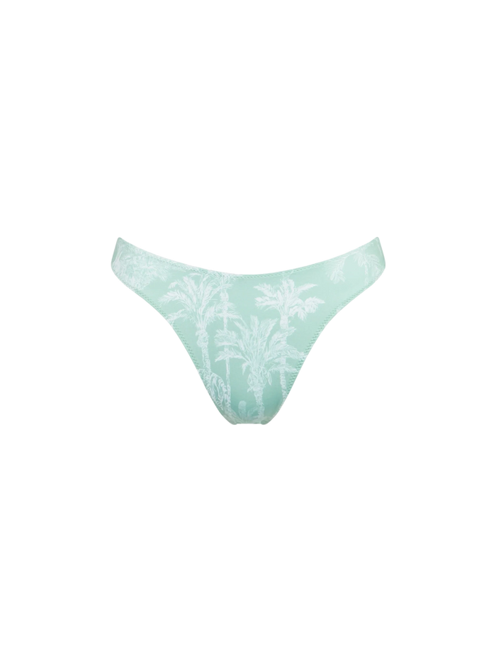 Naomi Cheeky Swim Briefs With Jungle Print Green Bottom