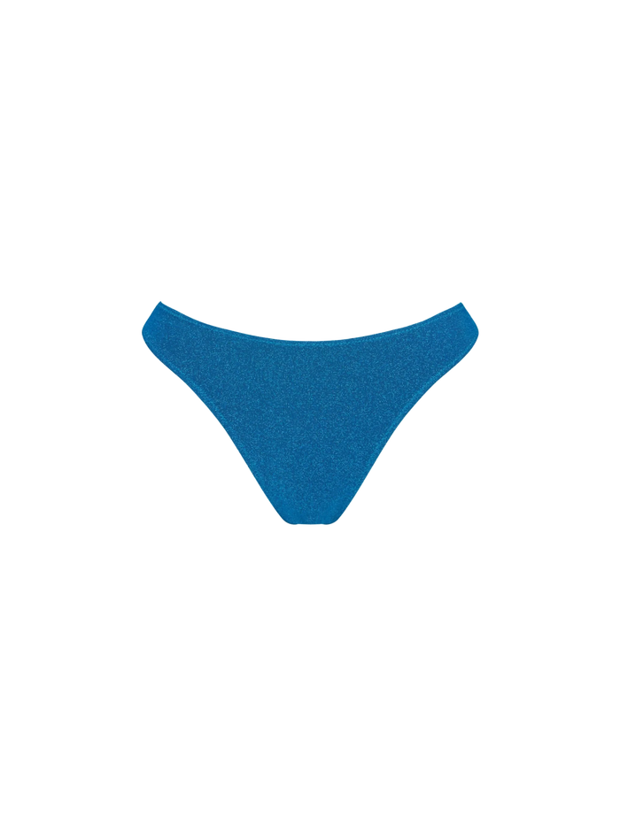 Naomi Blue Lurex Cheeky Swim Briefs Bottom