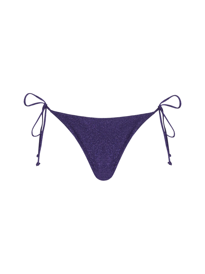 Purple Marielle Lurex Swim Briefs Bottom