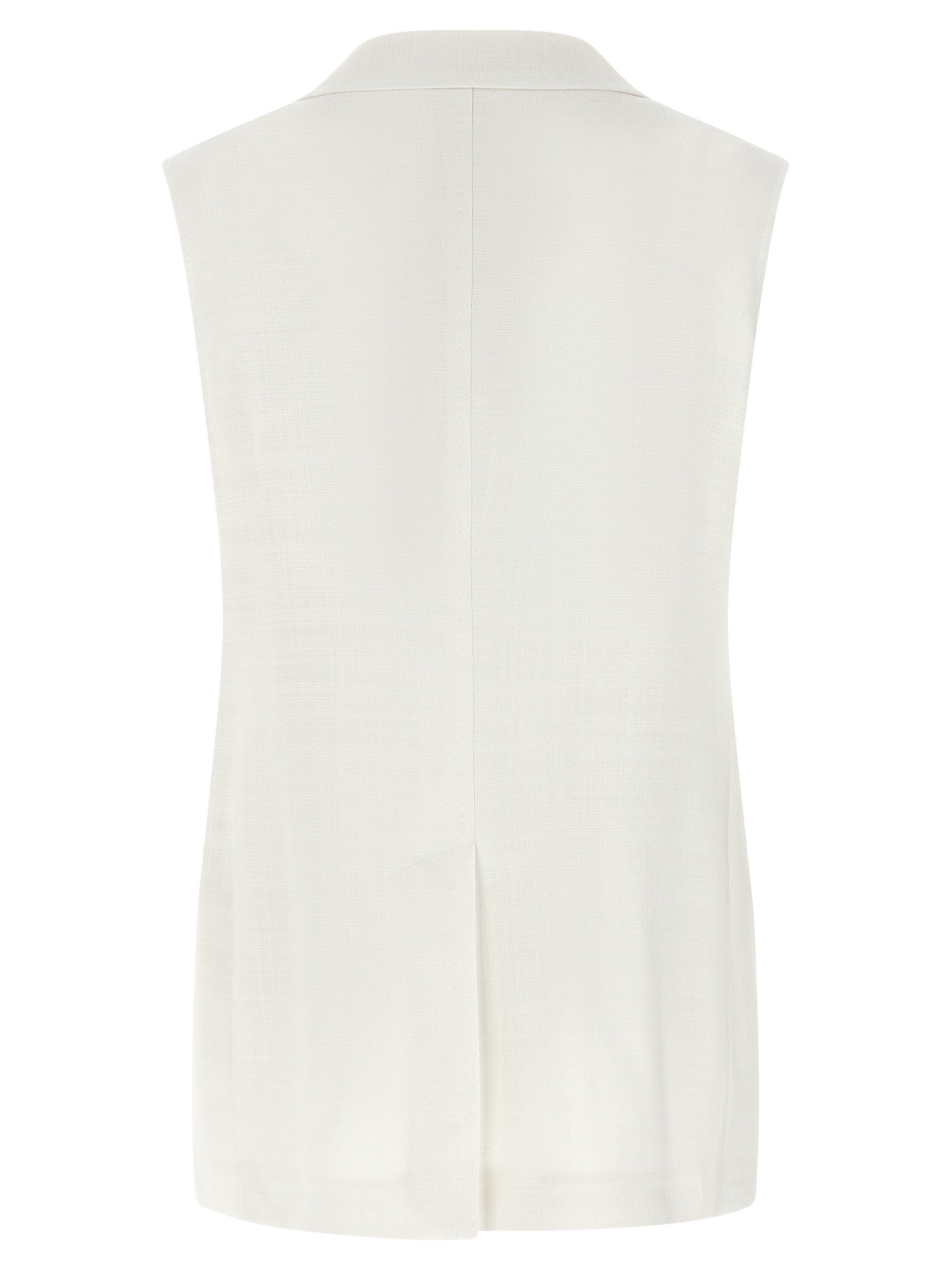 Bernice vest White Viscose Polyamide Lycra Gilet