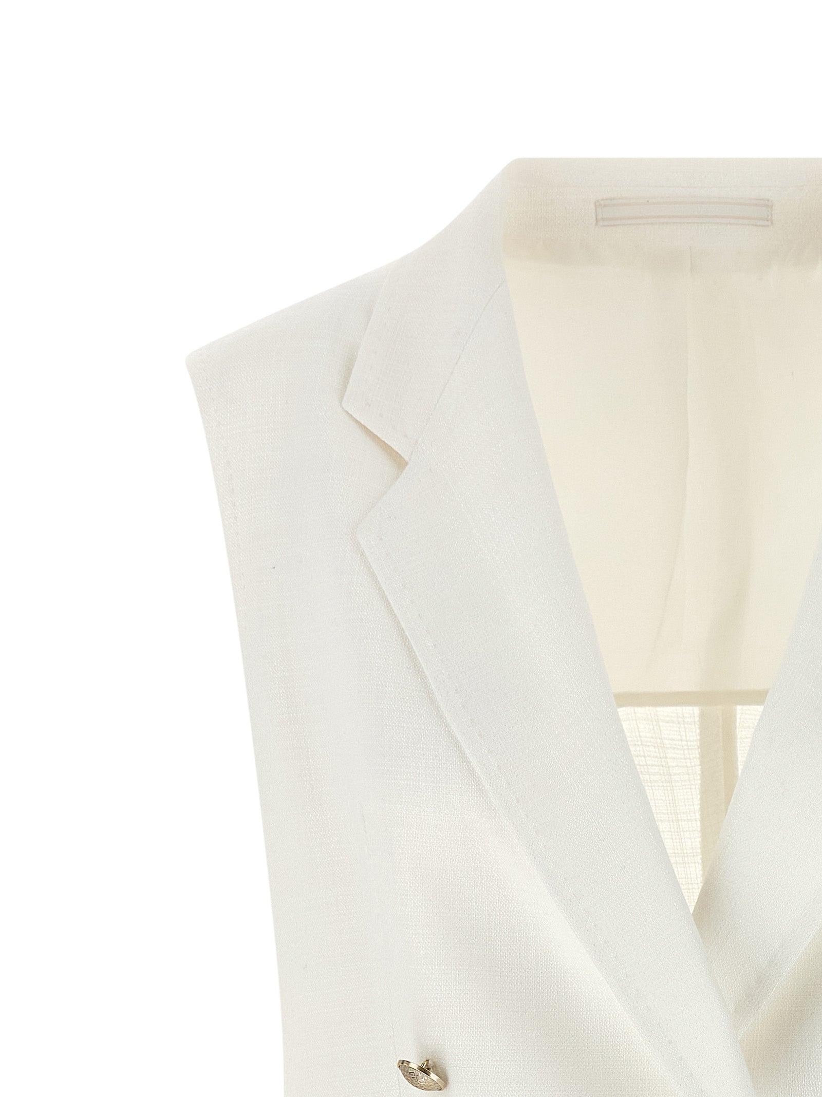 Bernice vest White Viscose Polyamide Lycra Gilet