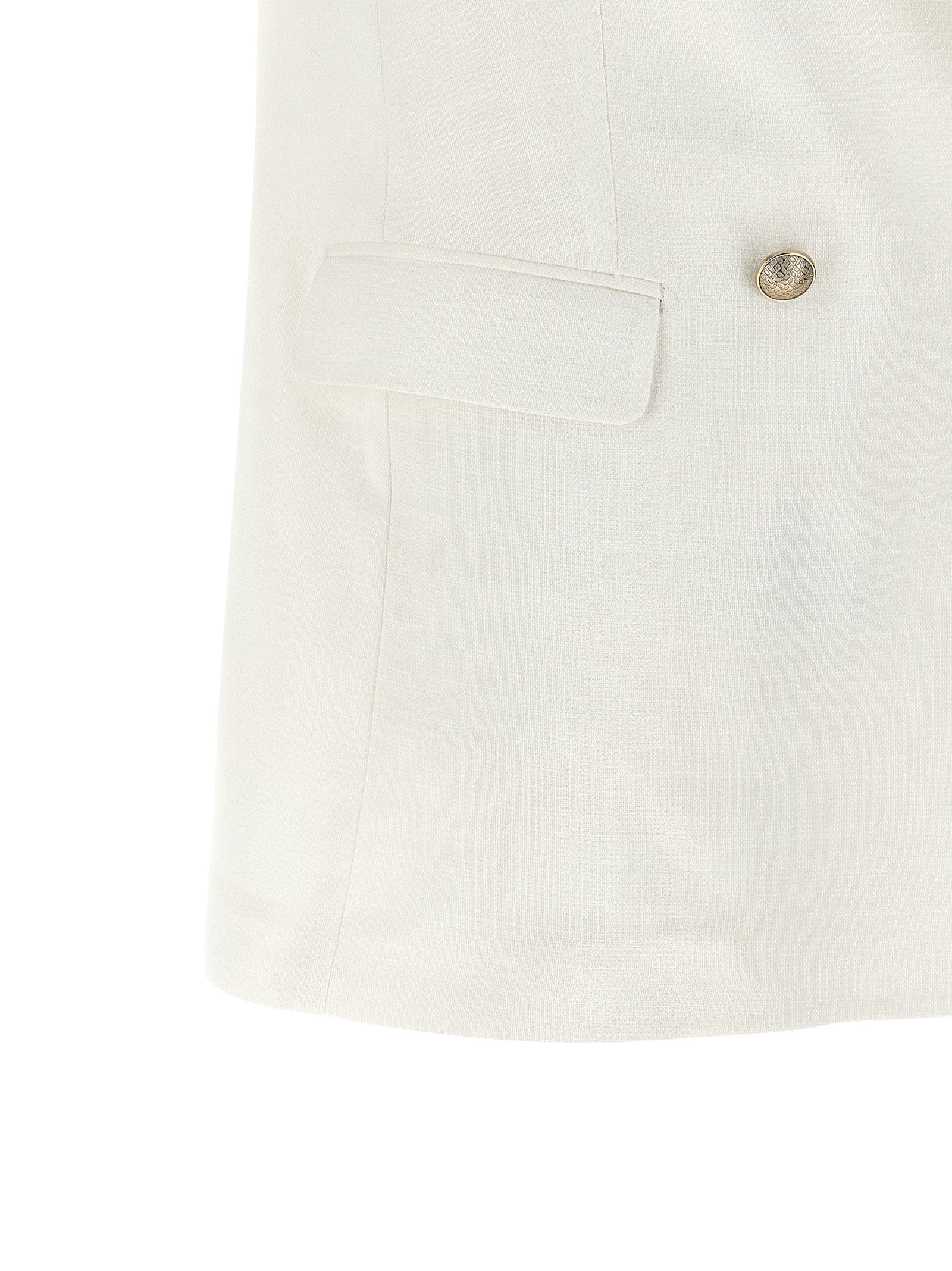 Bernice vest White Viscose Polyamide Lycra Gilet