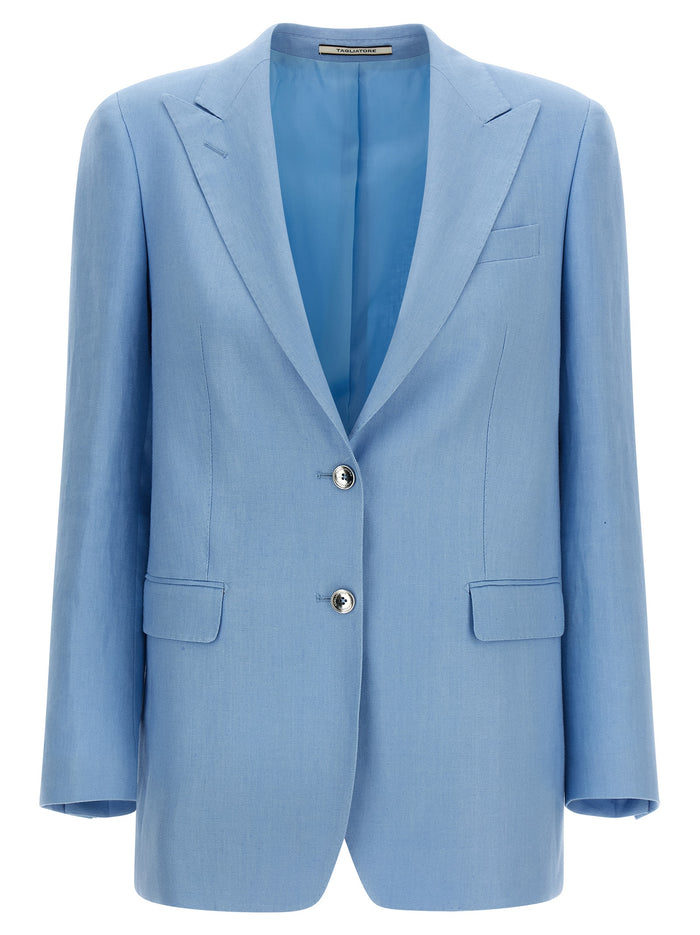 Bertha blazer Light Blue Linen Blazer, Suits