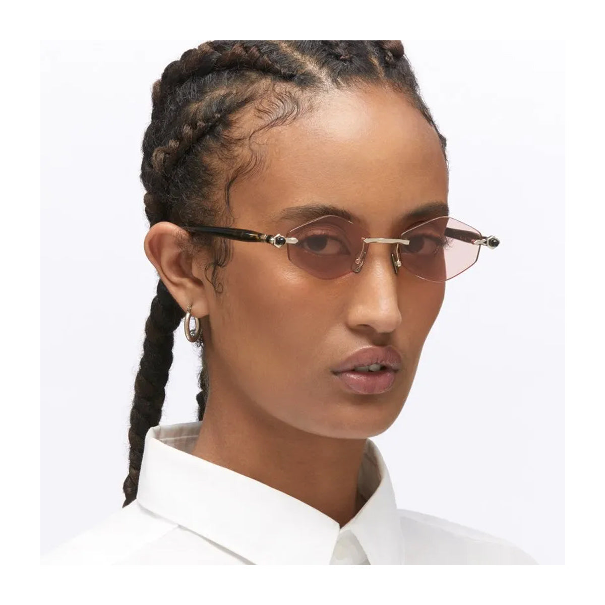 Kuboraum Maske P60 LG HB Light Gold- Havana Oro Acetate/ Metal Occhiali Da Sole