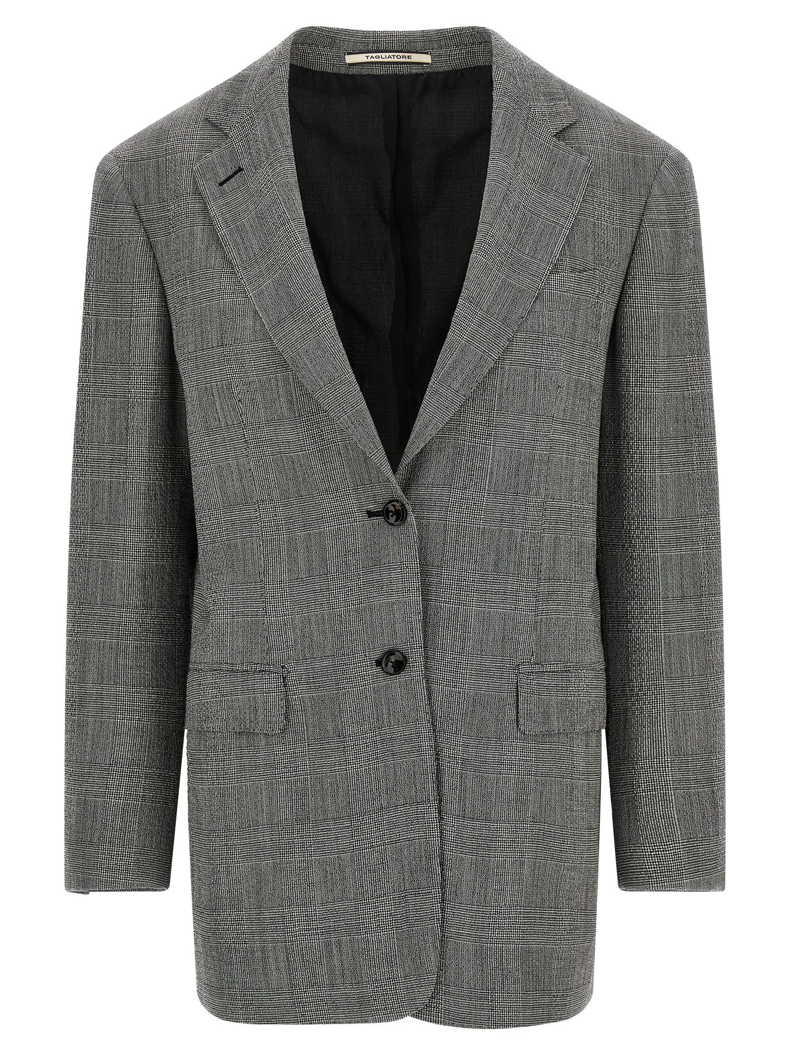 Cecily blazer Gray Virgin Wool Elastane Blazer, Suits