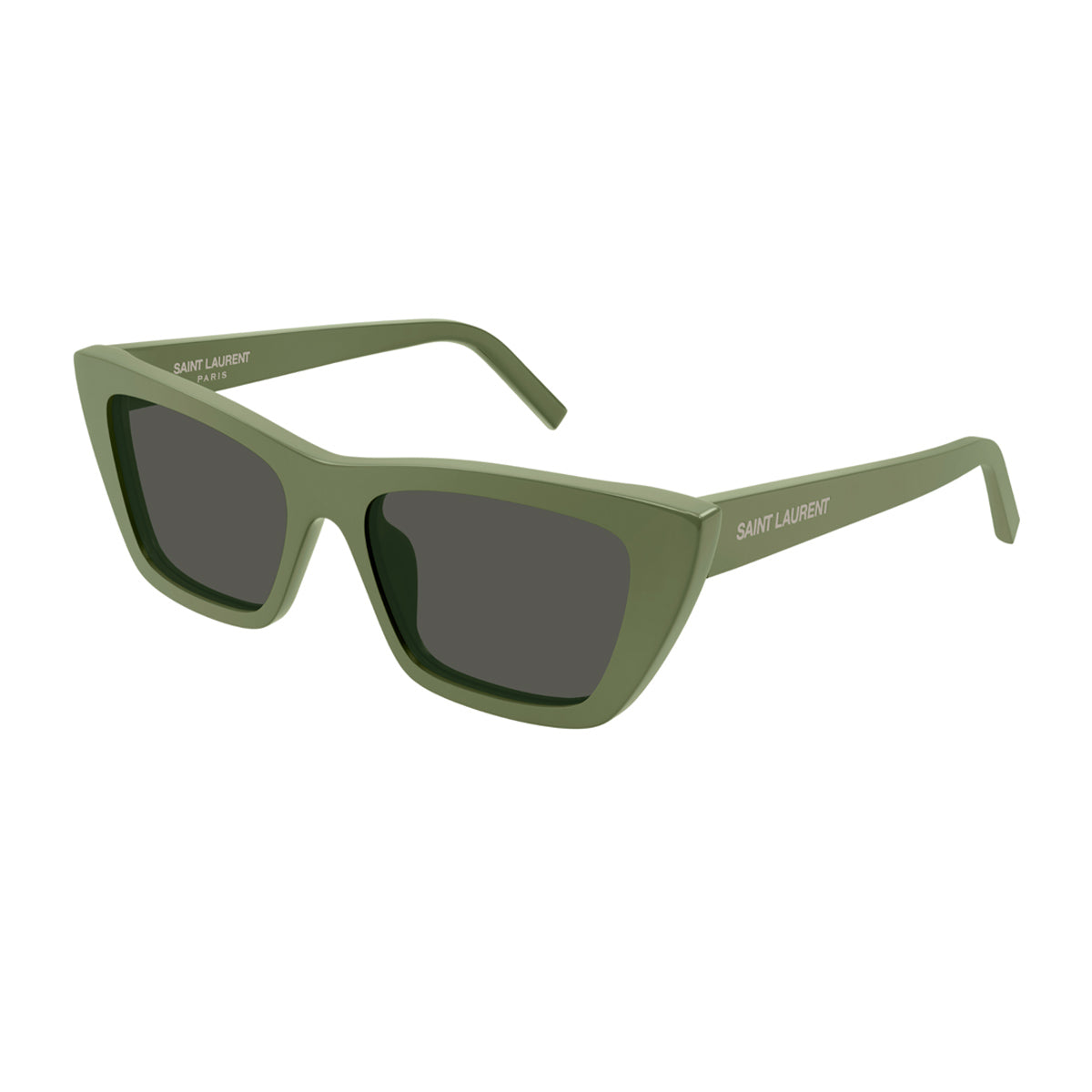 Saint Laurent SL 276 MICA Linea New Wave 057 Green-Grey Verde Recycled Acetate Occhiali Da Sole