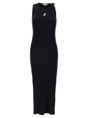 J.w.anderson Logo Ribbed Dress