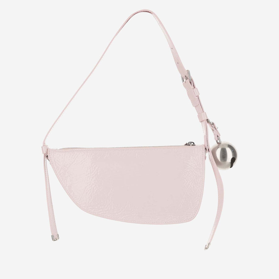 Mini Shield Leather Shoulder Bag Pink Calfskin