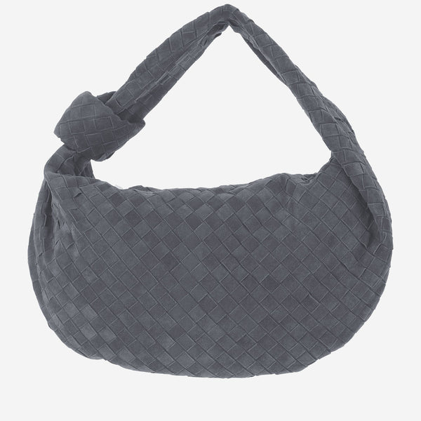 Handbag Jodie Grey Lambskin Leather Handbags