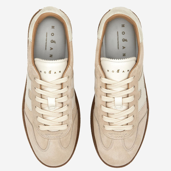 Suede Sneakers Beige Leather/rubber Trainers