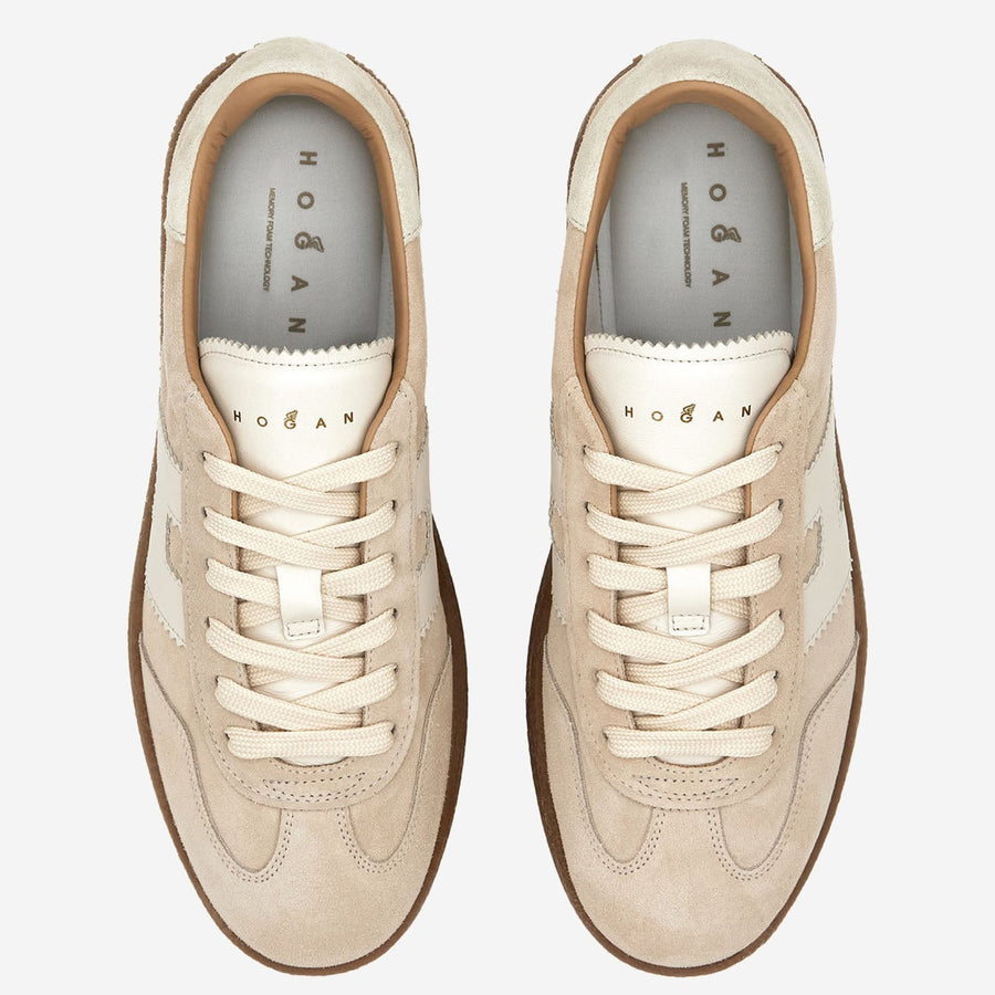 Suede Sneakers Beige Leather/rubber Trainers