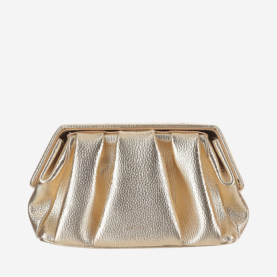 Handbag Gold Vegan Fabric Leather Handbags