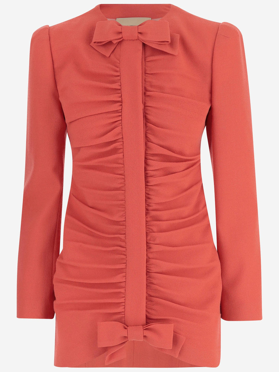 Dress Virgin-Wool Pink Virgin Wool