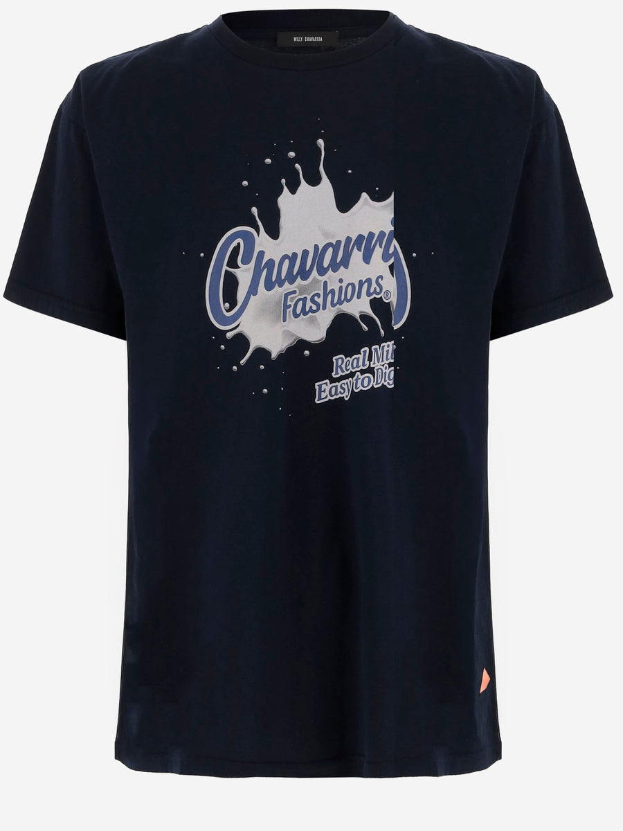 T-Shirt Printed Cotton Black T-shirts
