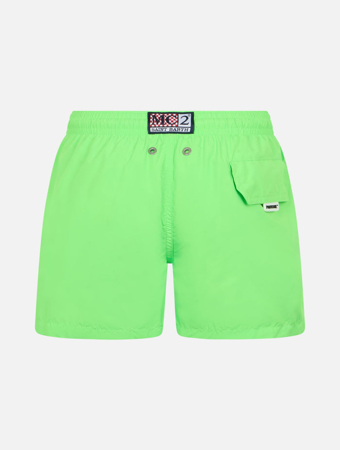 Boy Lightweight Fabric Fluo Green Swim Shorts Jean Lighting Pantone | Pantone® Special Edition __single__ Swimshort