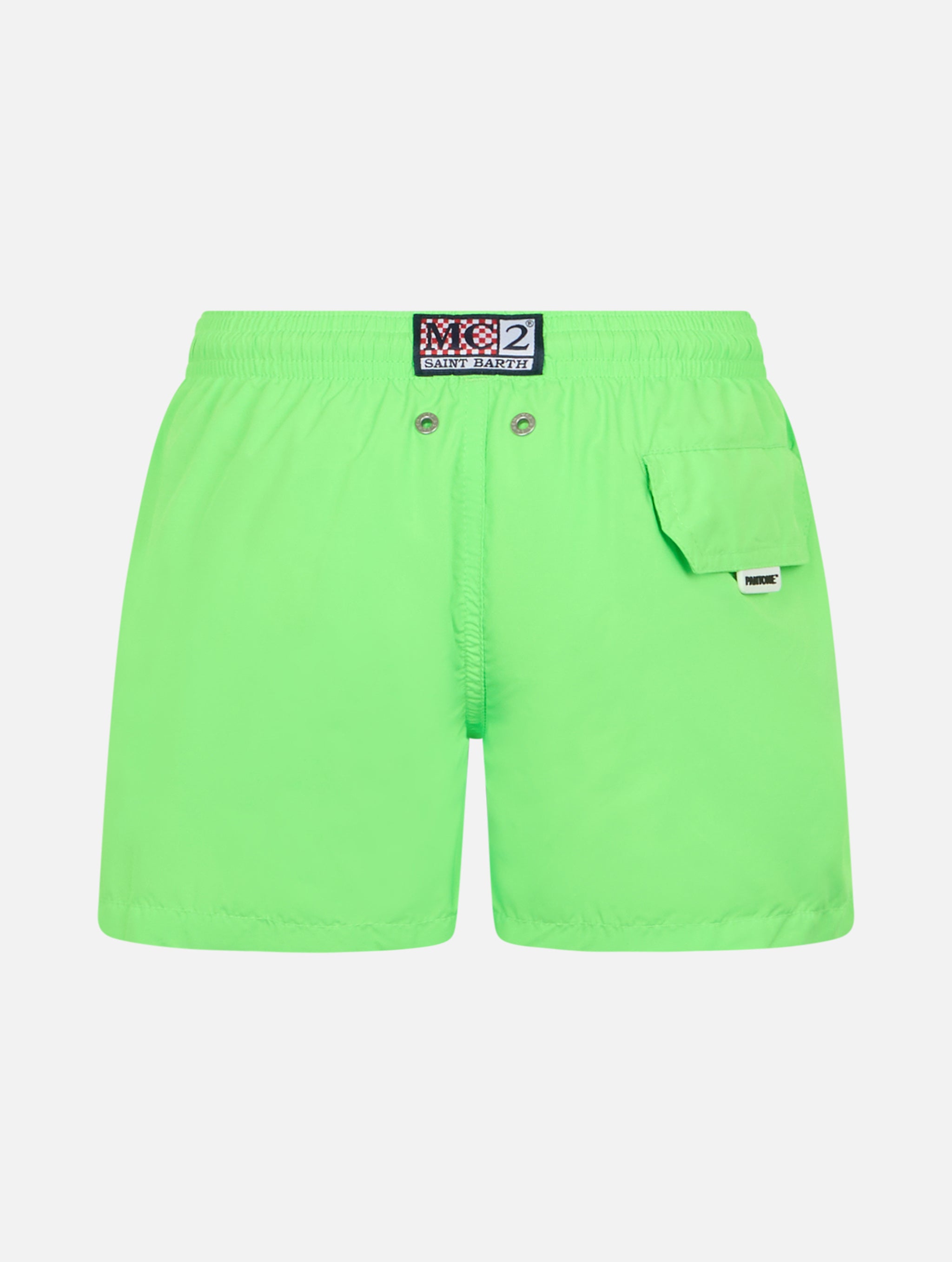 Boy Lightweight Fabric Fluo Green Swim Shorts Jean Lighting Pantone | Pantone® Special Edition Swimshort