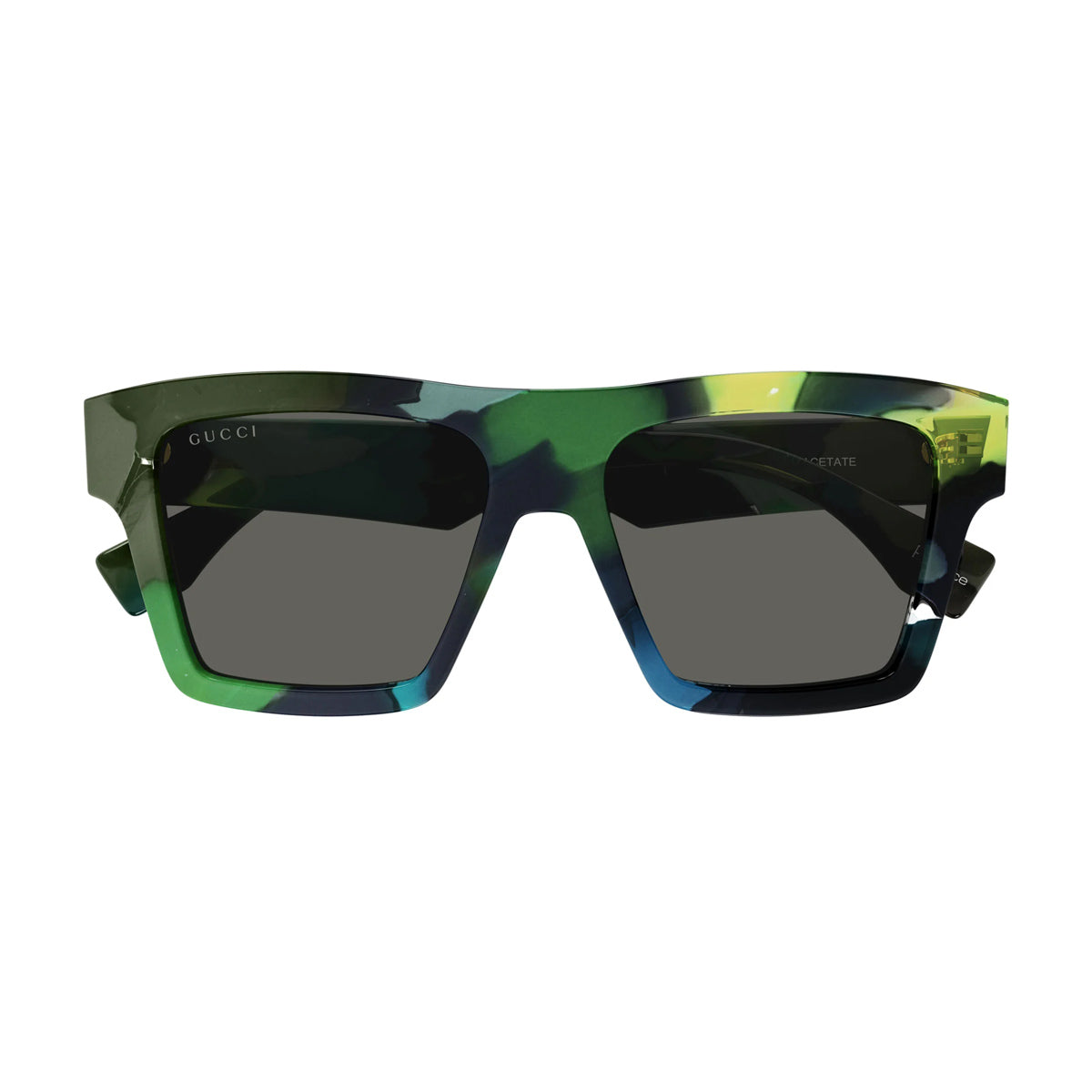 GG1623S Linea Lettering 001 Verde Recycled Acetate Occhiali Sole