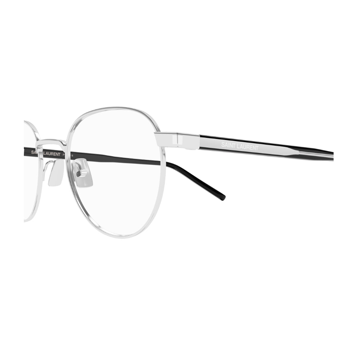 Saint Laurent SL 781 Linea Corner Angle 001 Silver Crystal Black Argento Acetate/metal Occhiali Da Vista