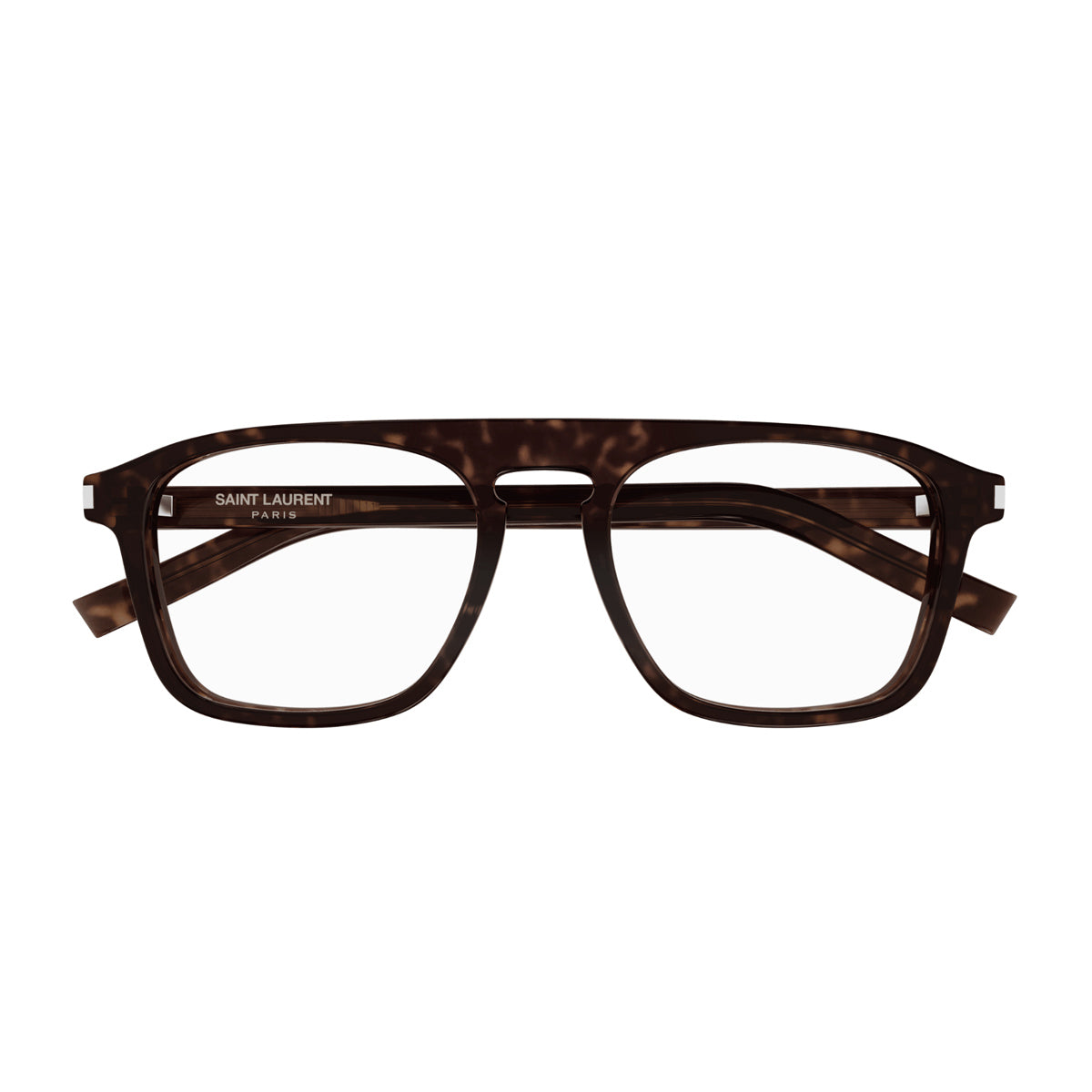 Saint Laurent SL 157 Linea Corner Angle 007 Havana Trasparent Marrone Acetate Occhiali Da Vista