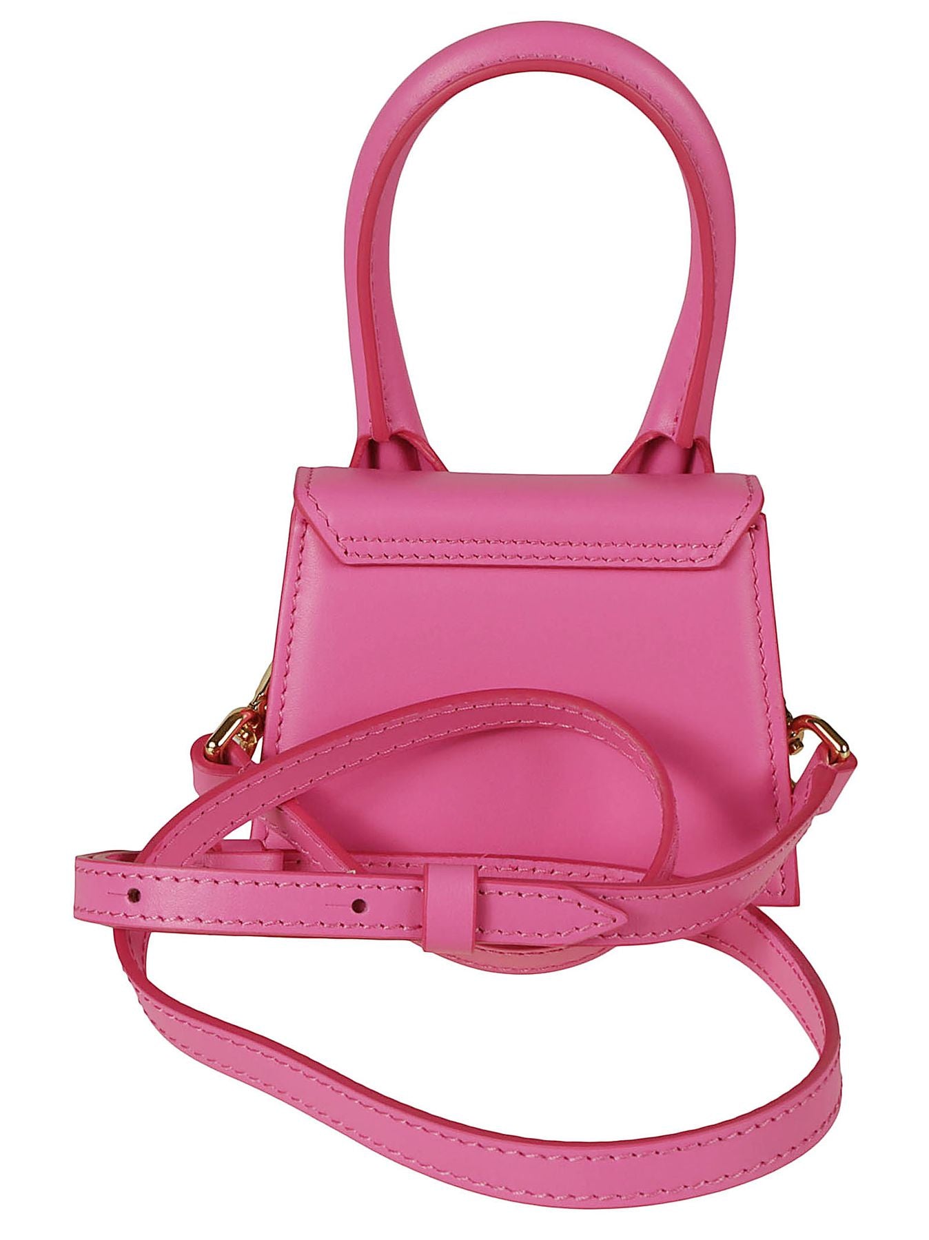 213BA001-3060 Rosa Calfskin. made In Italy. Borsa