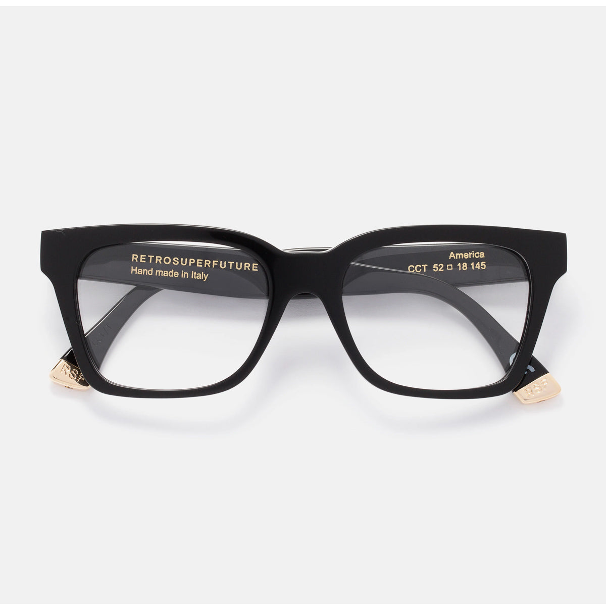 Retrosuperfuture AMERICA OPTICAL NERO Black Acetato Occhiali Da Vista