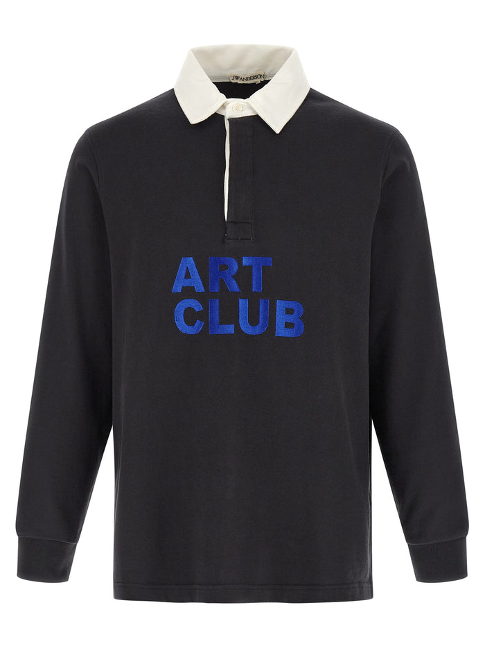 Art Club polo shirt Black Cotton