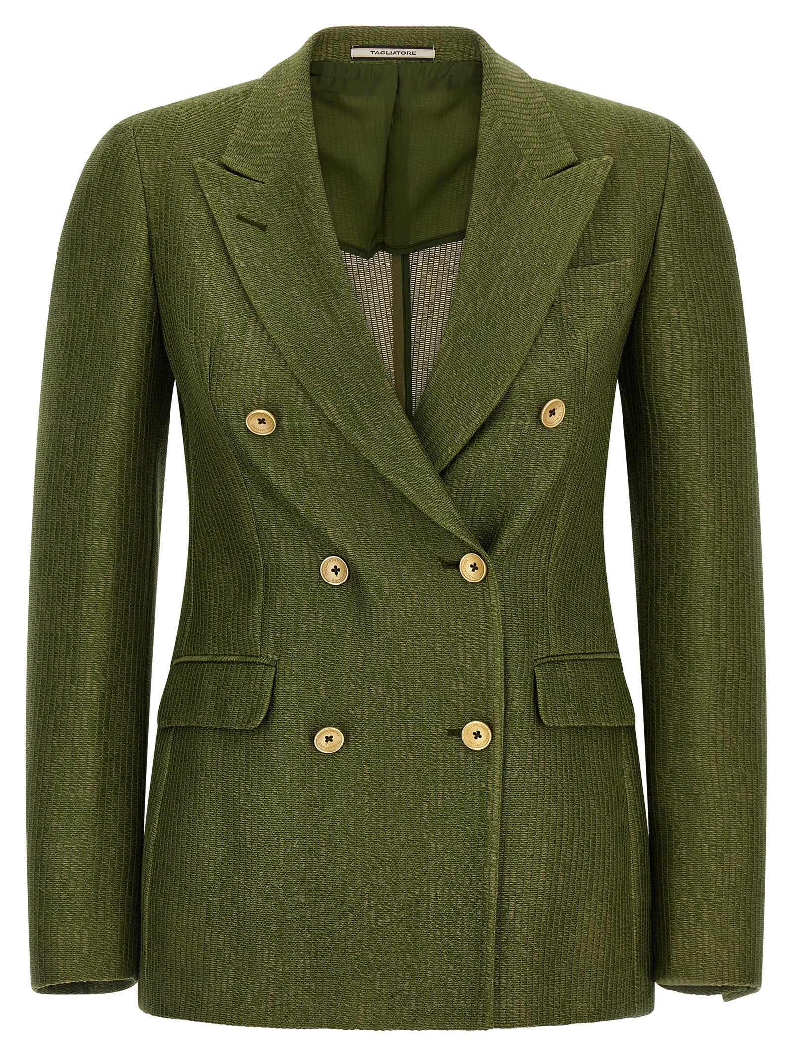 Parigi blazer Green Cotton Blazer, Suits
